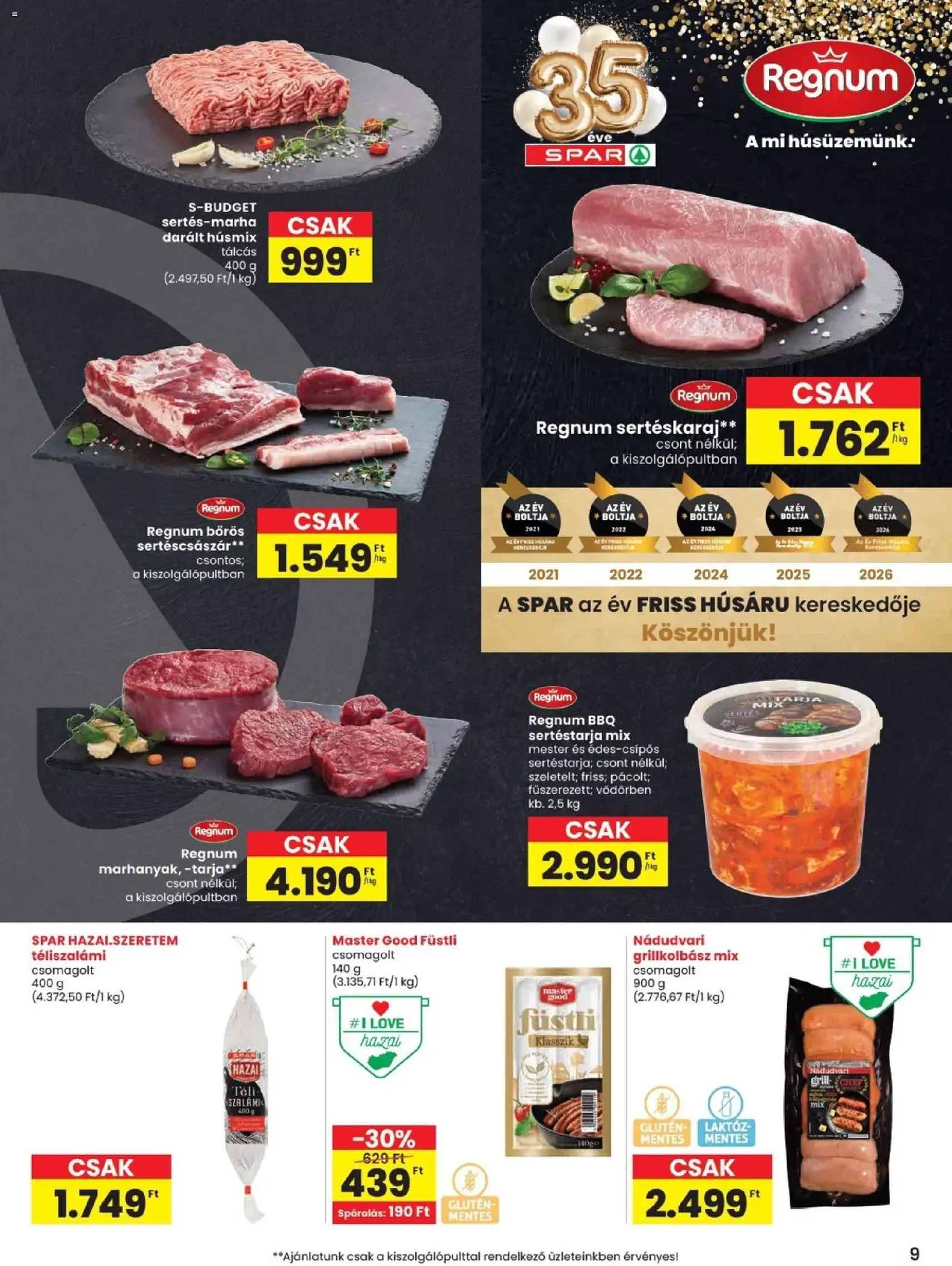 Spar akciós újság - 2026.06.18. érvényes szórólap 9 oldal 20 oldalból