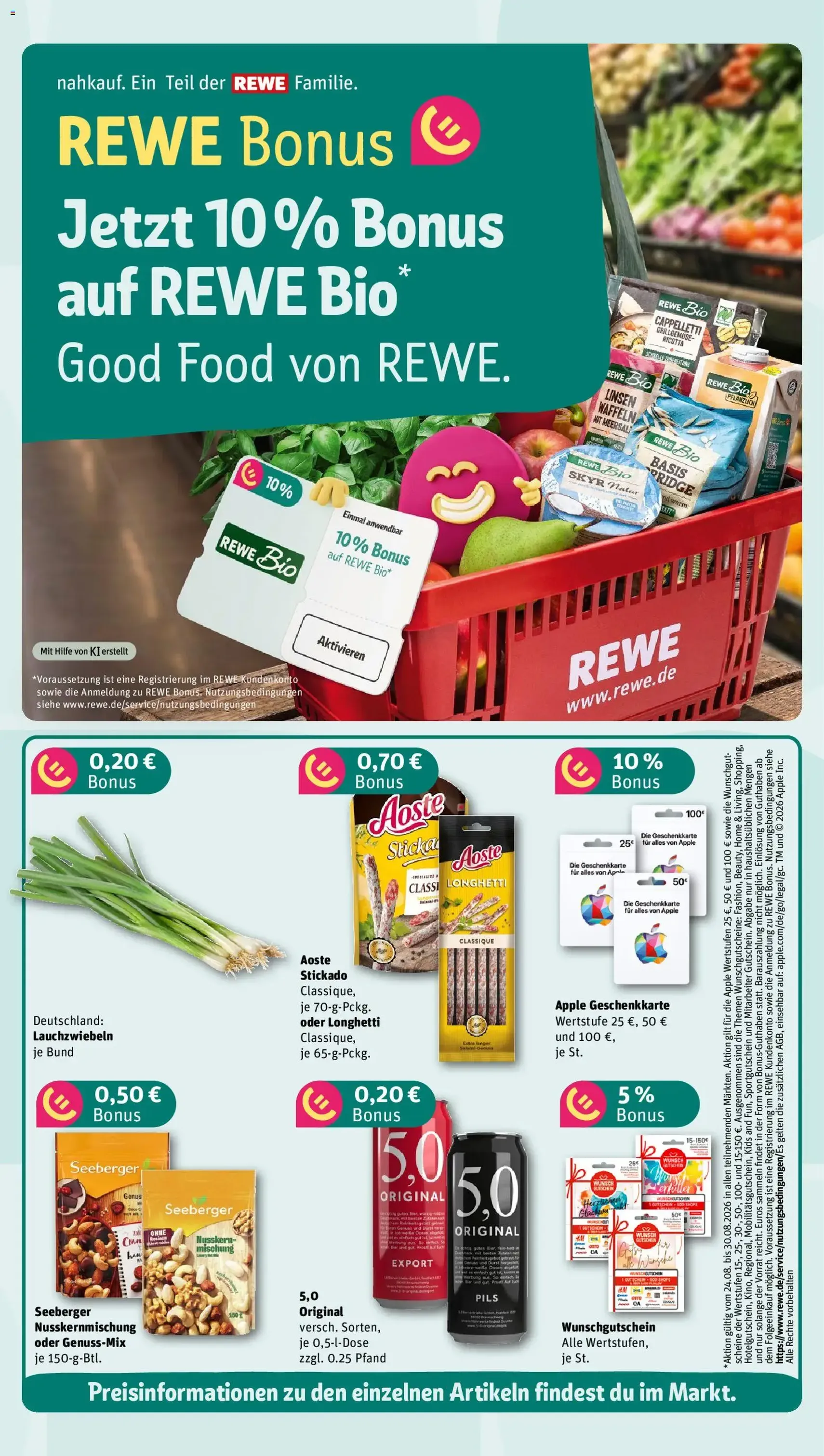 Rewe Prospekt - Gültiger Prospekt ab 24.08.2026, Seite 4 von insgesamt 16