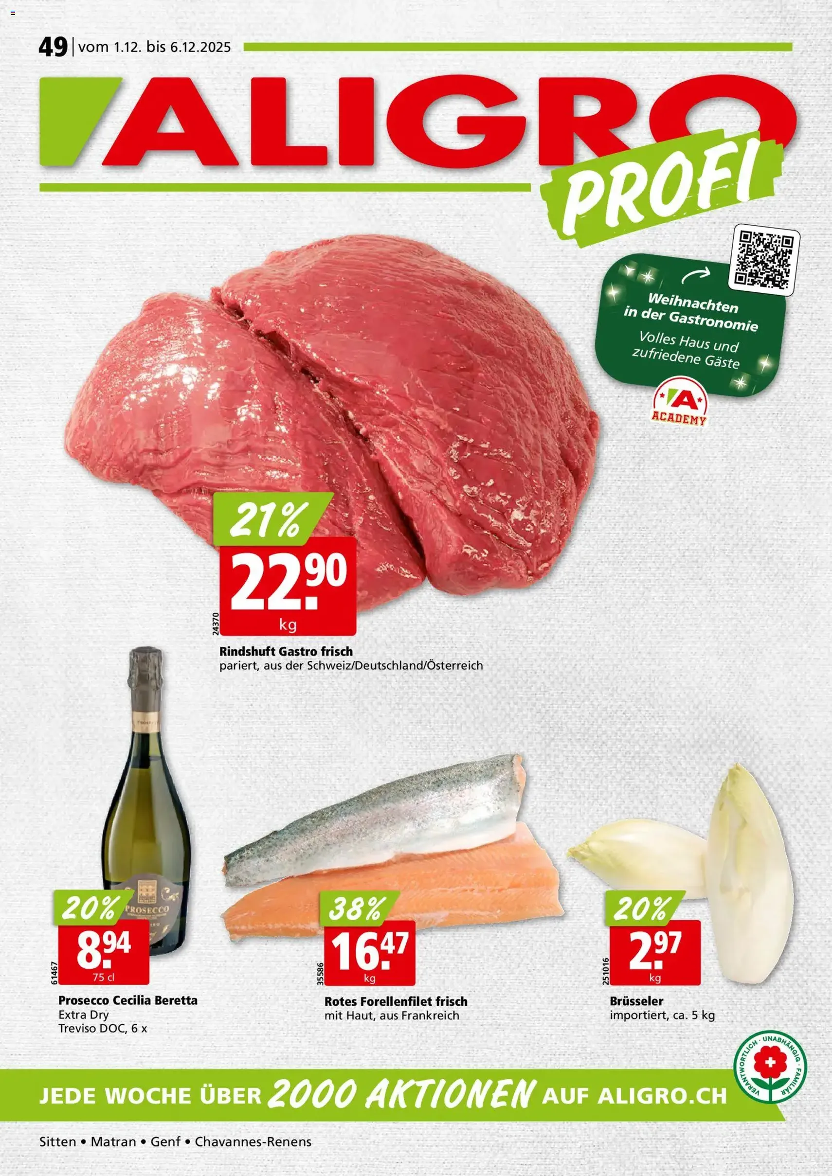 Aligro Aktionen - Gültiger Prospekt ab 01.12.2025, Seite 1 von insgesamt 32