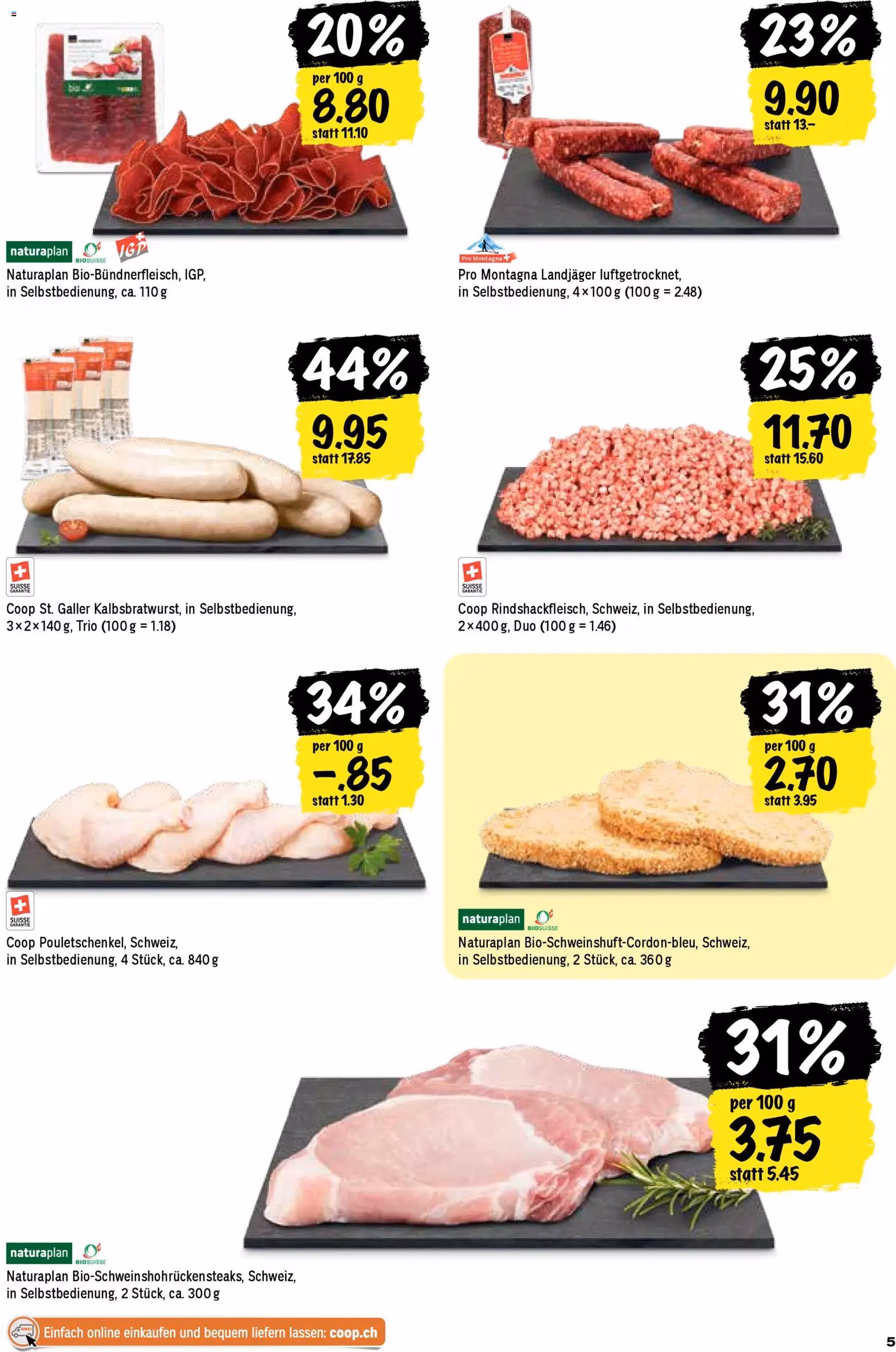 Coop aktionen - Gültiger Prospekt ab 31.03.2026, Seite 5 von insgesamt 28