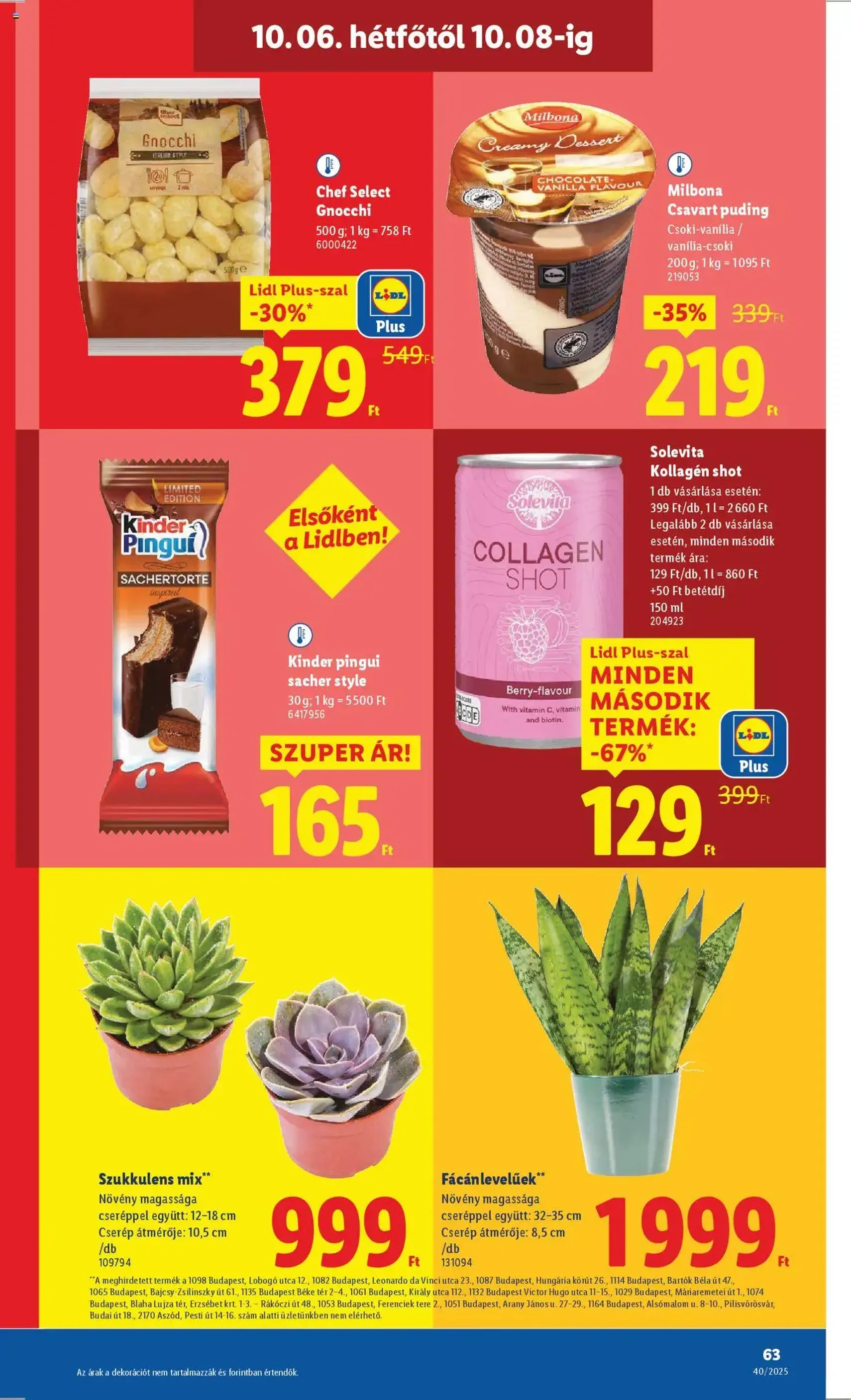 Lidl Akciós újság - 2025.10.02. érvényes szórólap 63 oldal 76 oldalból Lidl Akciós újság - 2025.10.02. érvényes szórólap 63 oldal 76 oldalból
