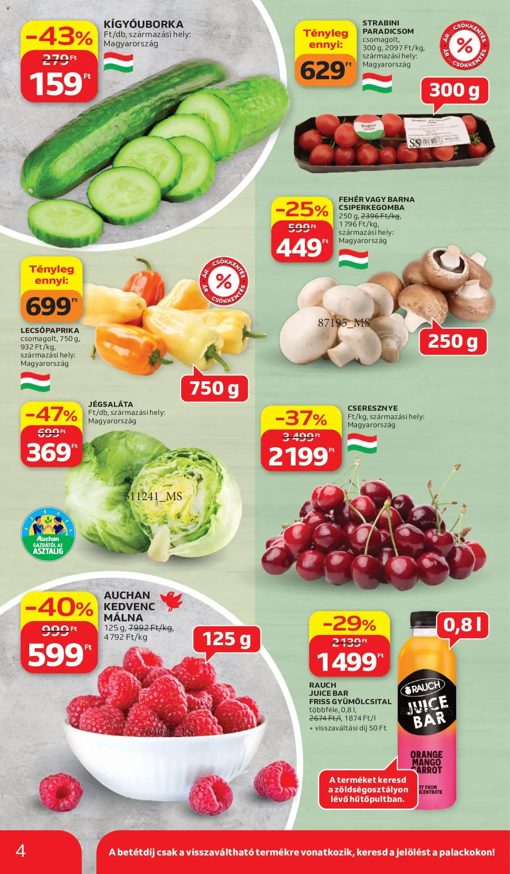 Auchan akciós újság - 2026.06.11. érvényes szórólap 4 oldal 46 oldalból