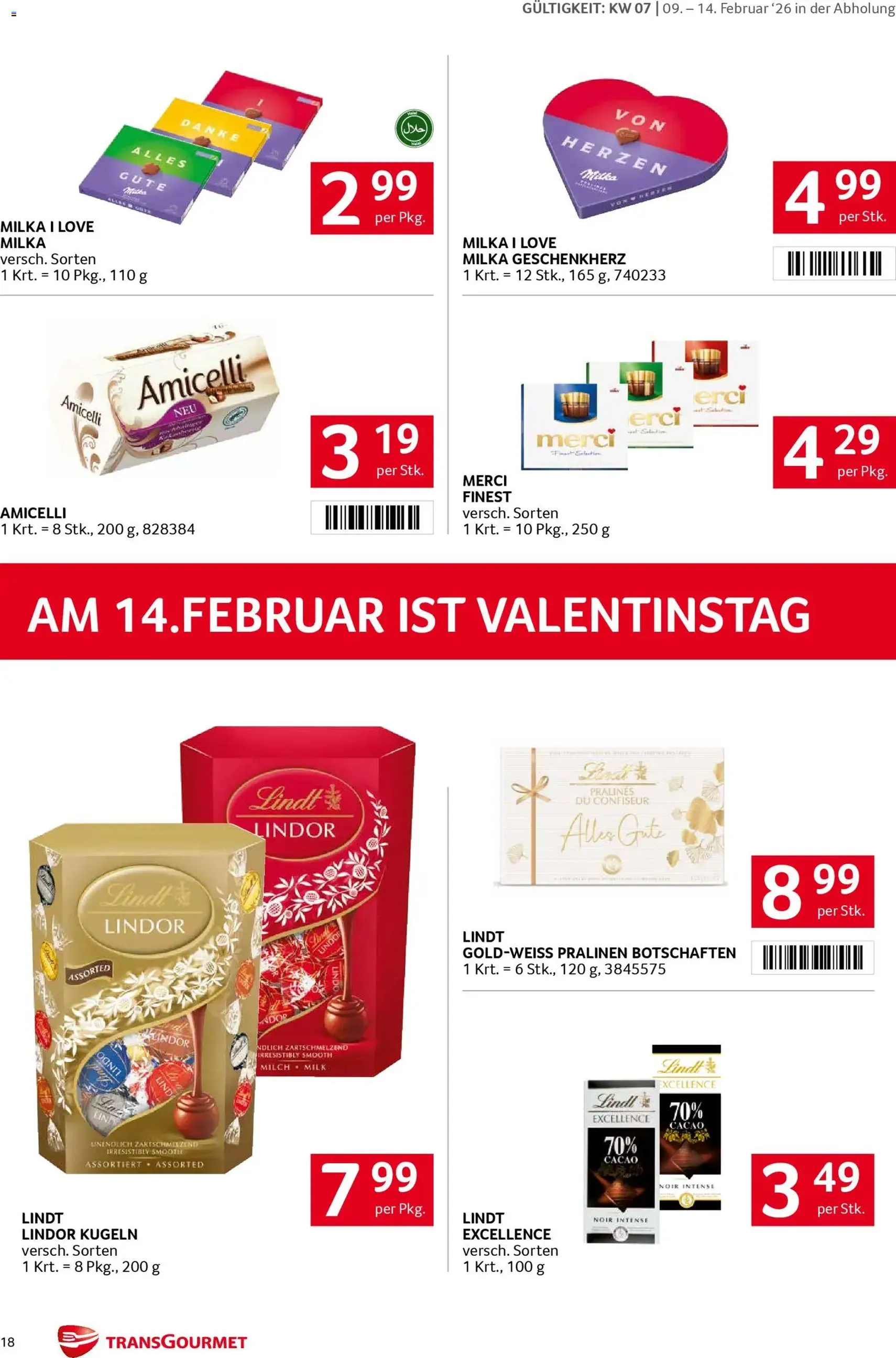 Transgourmet Flugblatt - Gültiger Prospekt ab 09.02.2026, Seite 18 von insgesamt 32