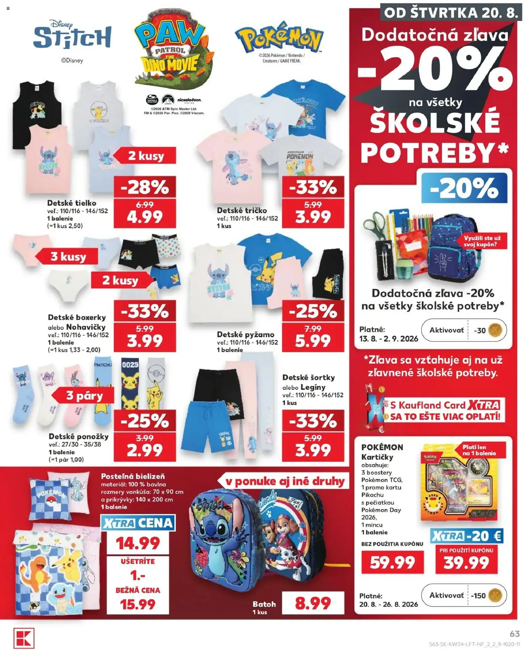 Kaufland leták - platný leták od 20.08.2026 strana 63 z 76