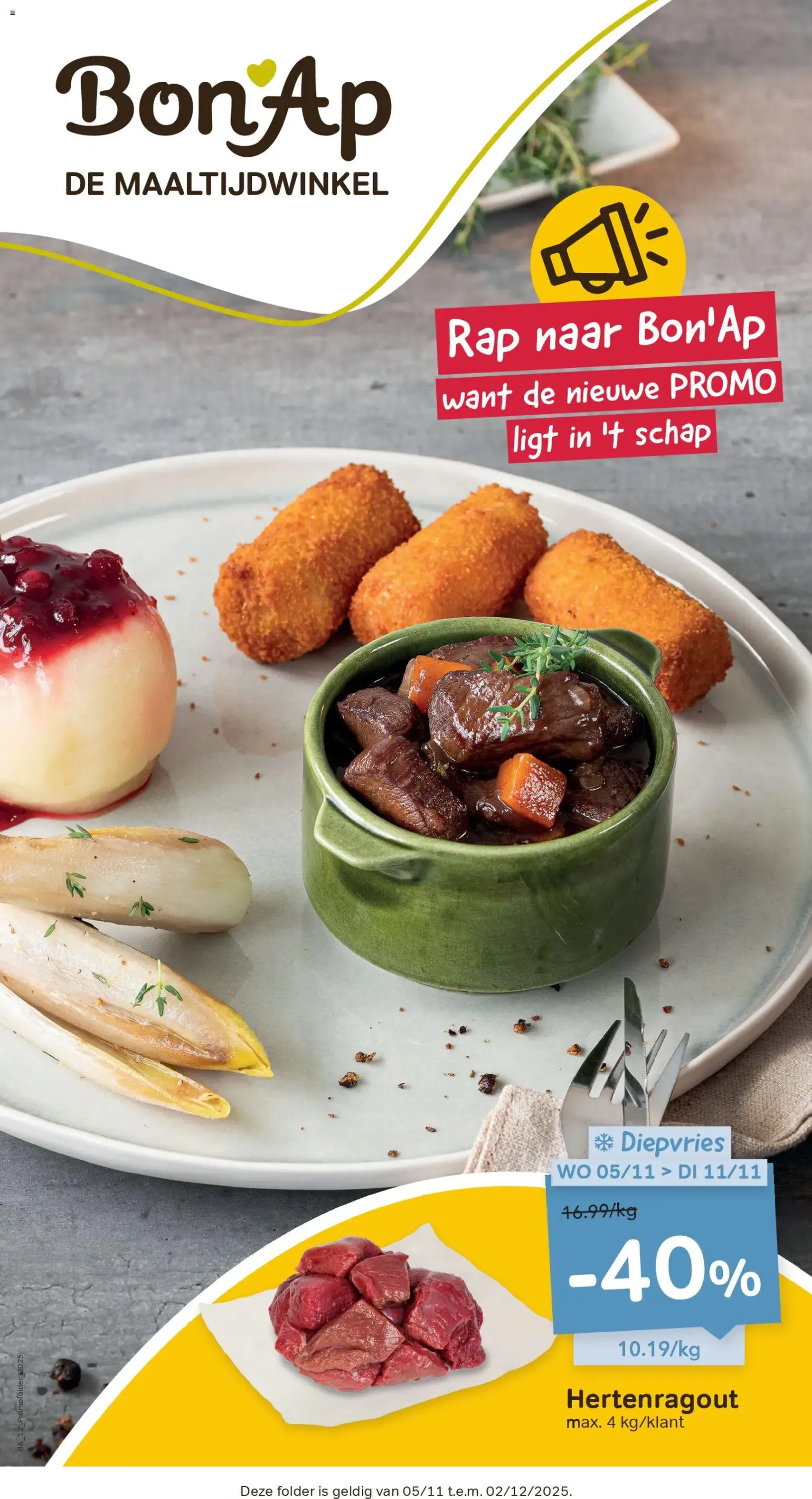 Bon Ap folder/publicité - geldige folder vanaf 05/11/2025 pagina 1 van 8