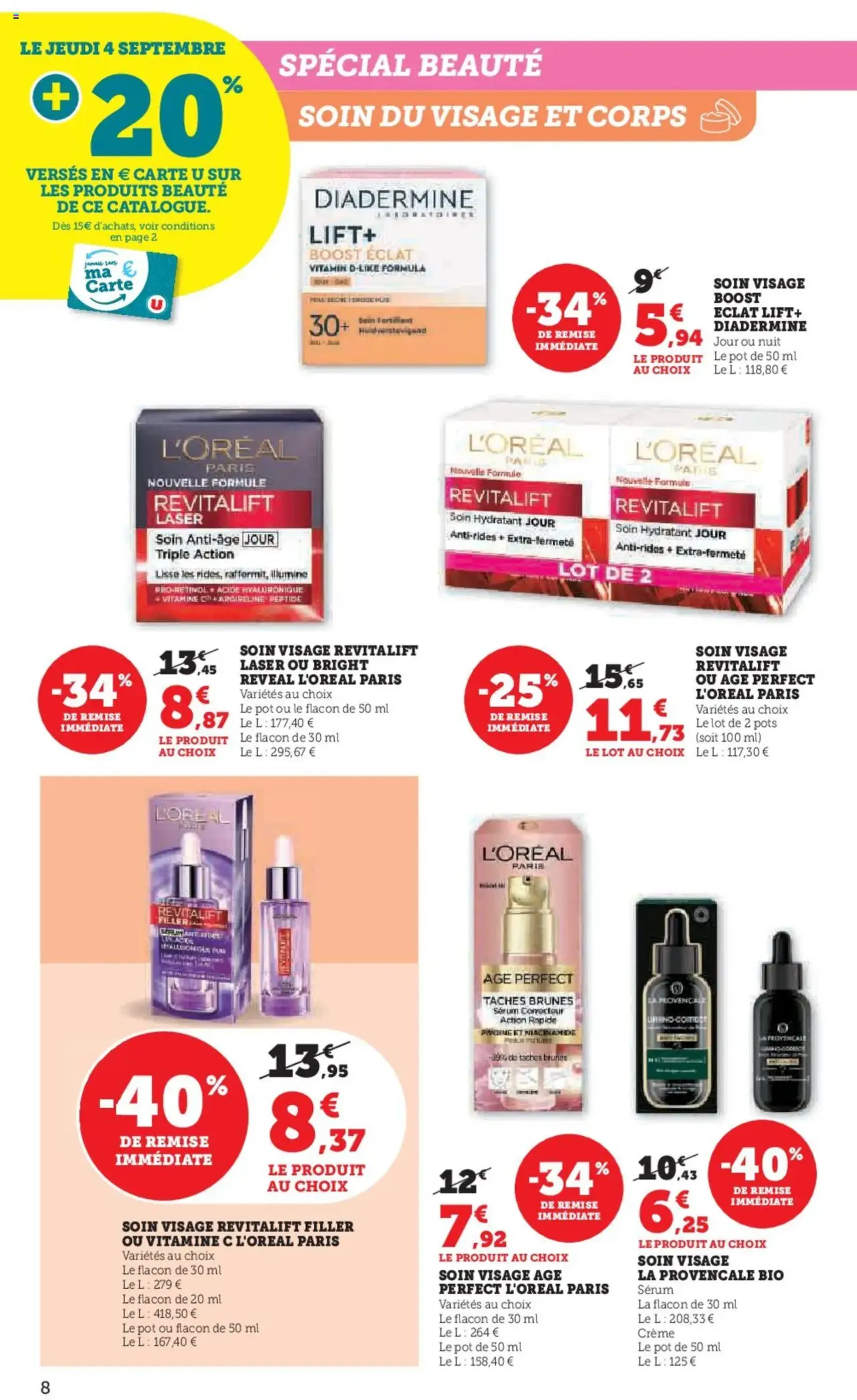 Super U catalogue - brochure valable à partir du 02/09/2025, page 8 sur 52 Super U catalogue - brochure valable à partir du 02/09/2025, page 8 sur 52