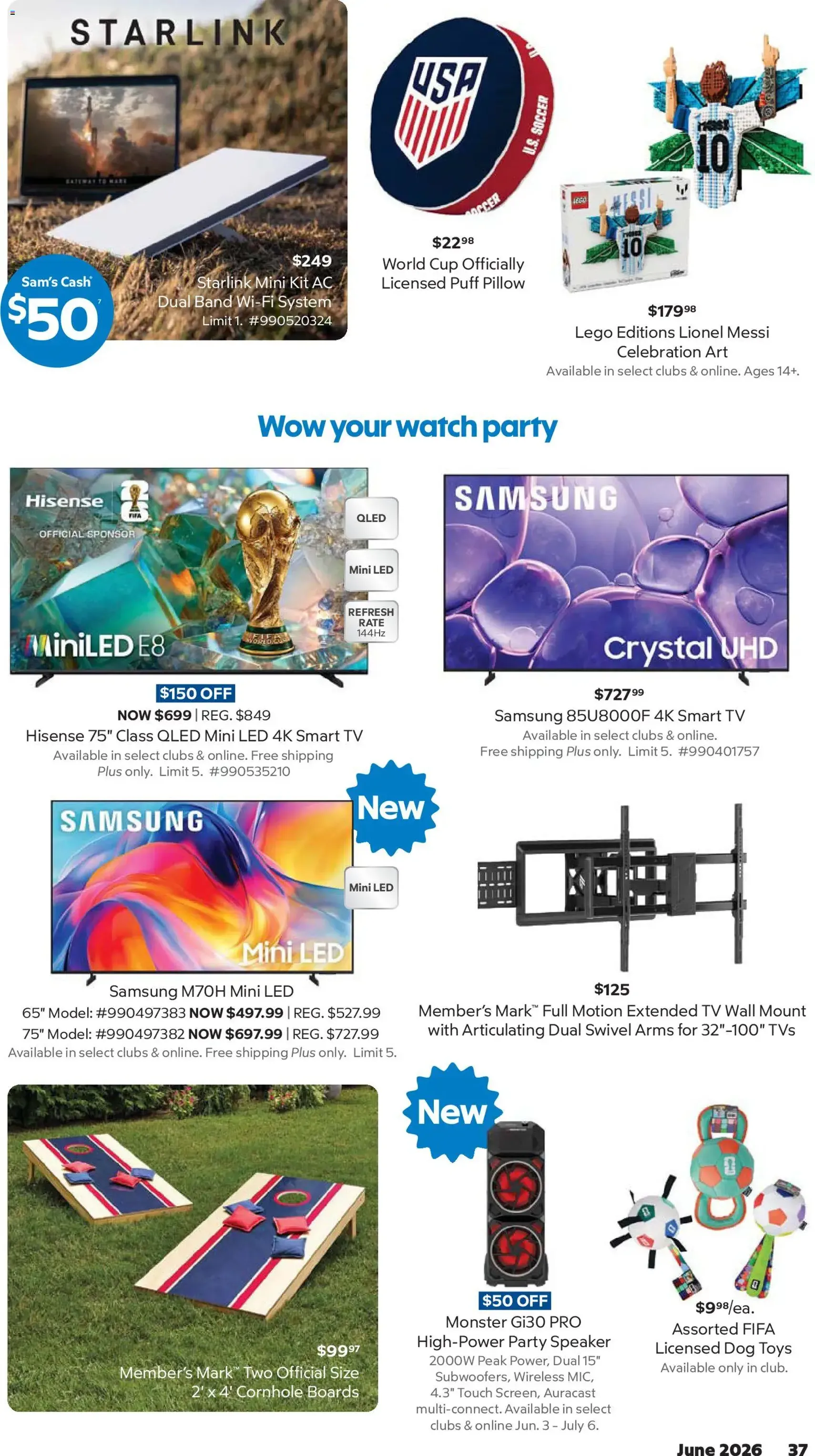 Sam's Club Weekly Ad - valid flyer from 06/01/2026, page 37 of 44