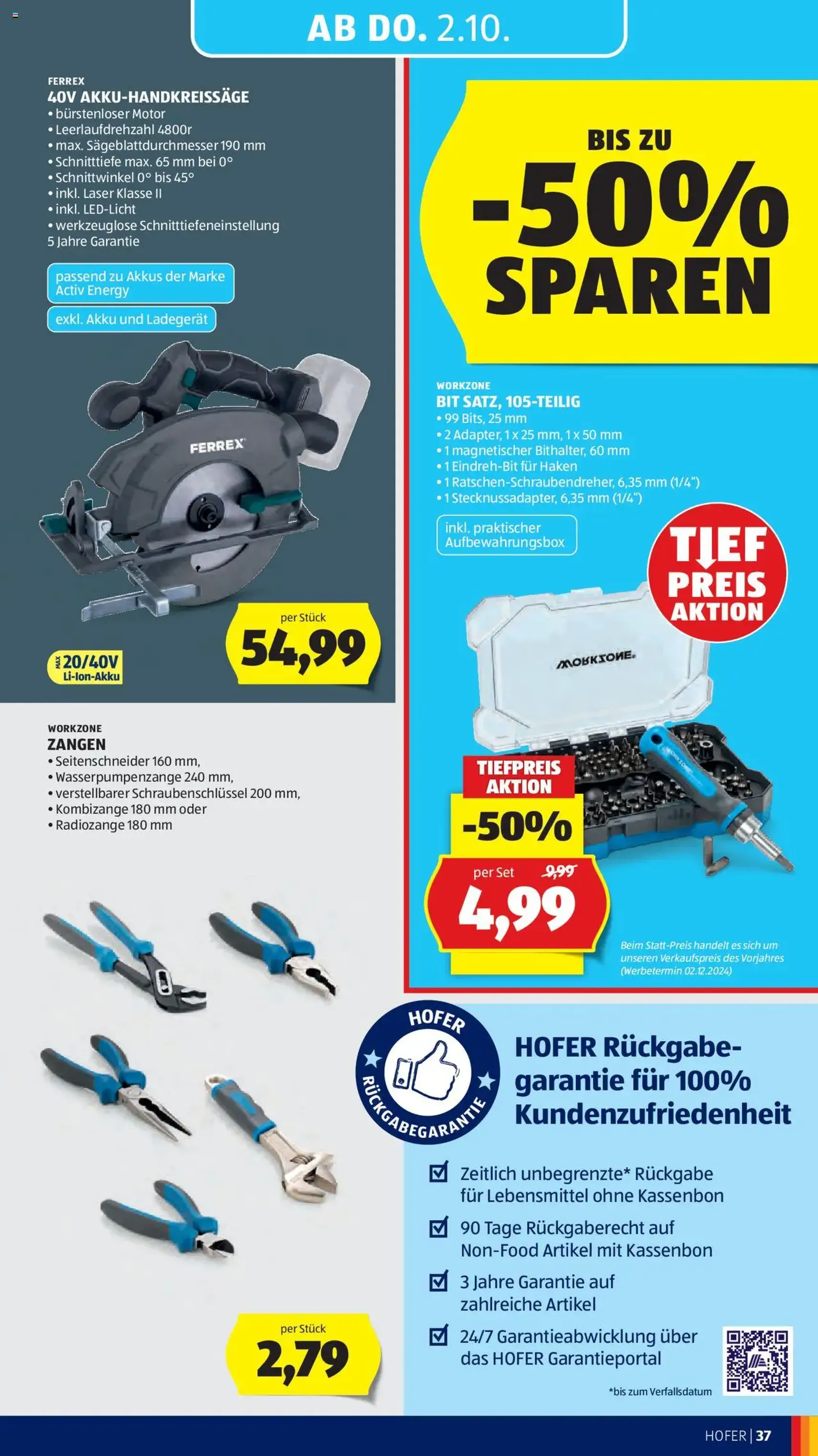 Hofer Flugblatt - Gültiger Prospekt ab 26.09.2025, Seite 41 von insgesamt 50