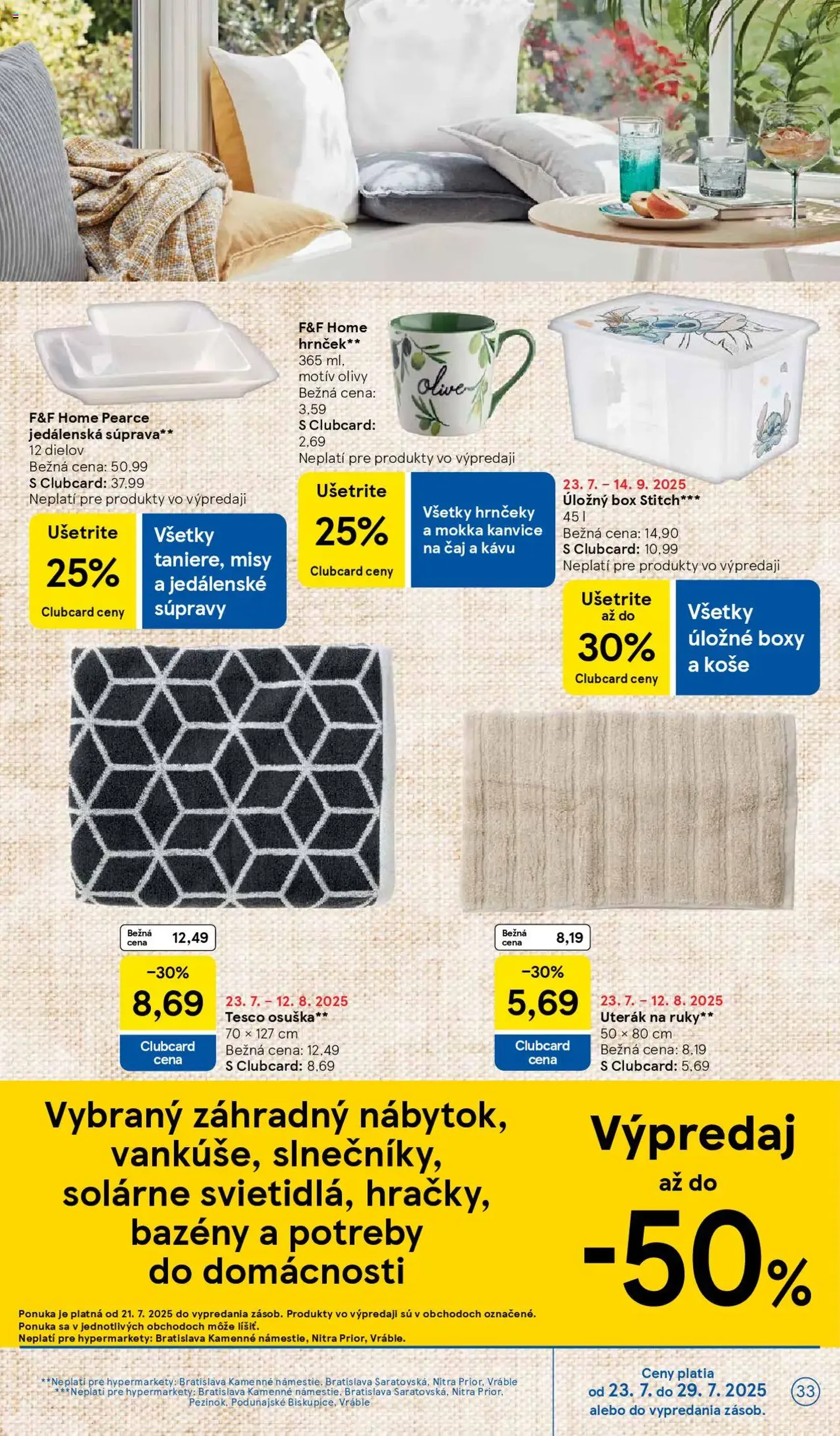 Tesco Hypermarket - leták - platný leták od 23.07.2025 strana 33 z 37 Tesco Hypermarket - leták - platný leták od 23.07.2025 strana 33 z 37