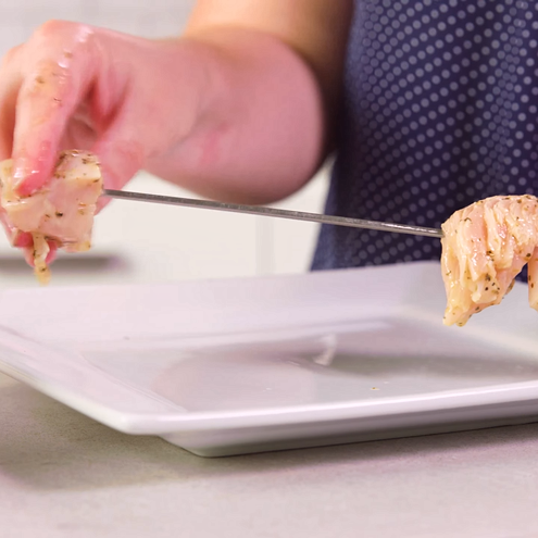 Spiedini di pollo - procedimento 1