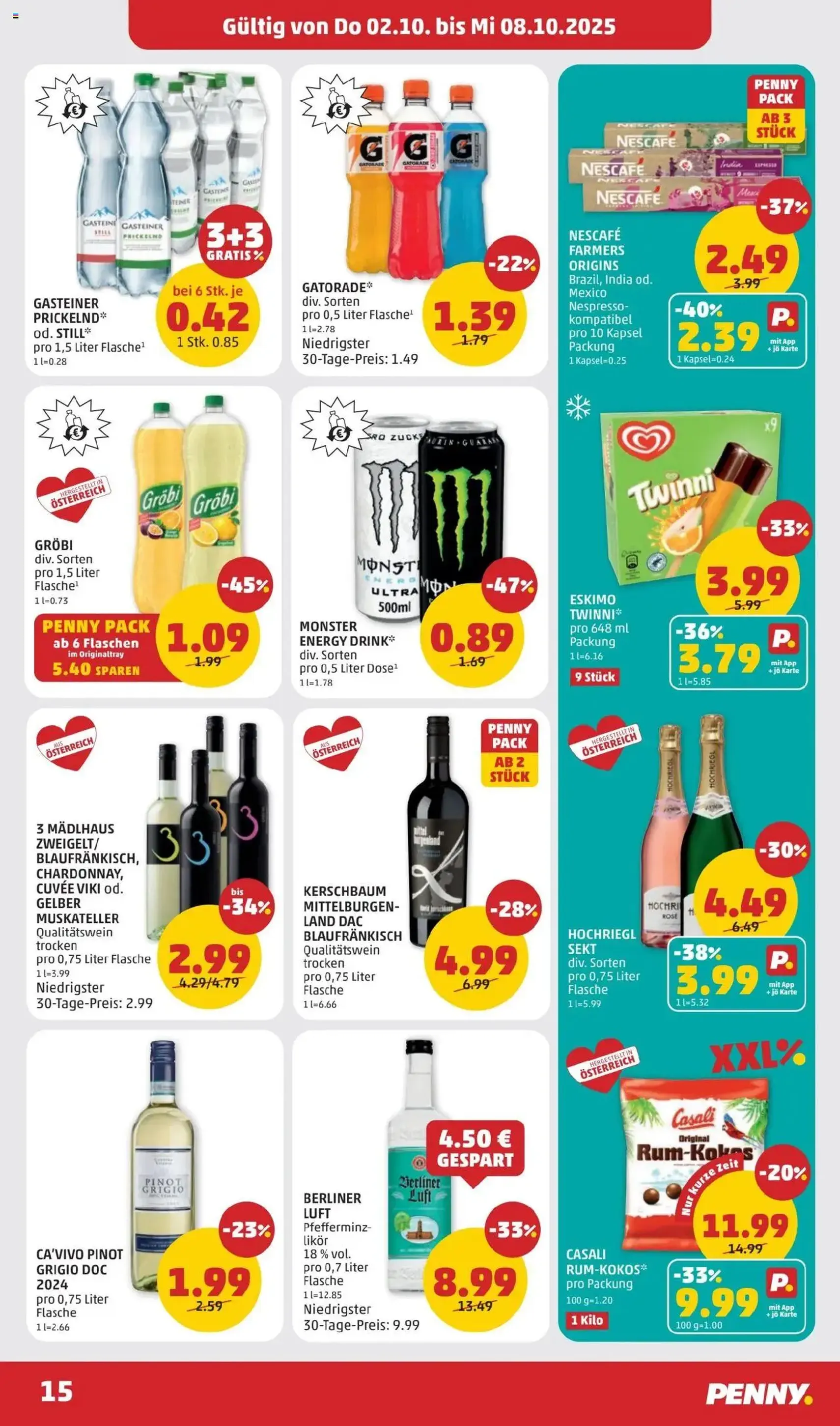 Penny Markt Flugblatt - Gültiger Prospekt ab 02.10.2025, Seite 15 von insgesamt 32
