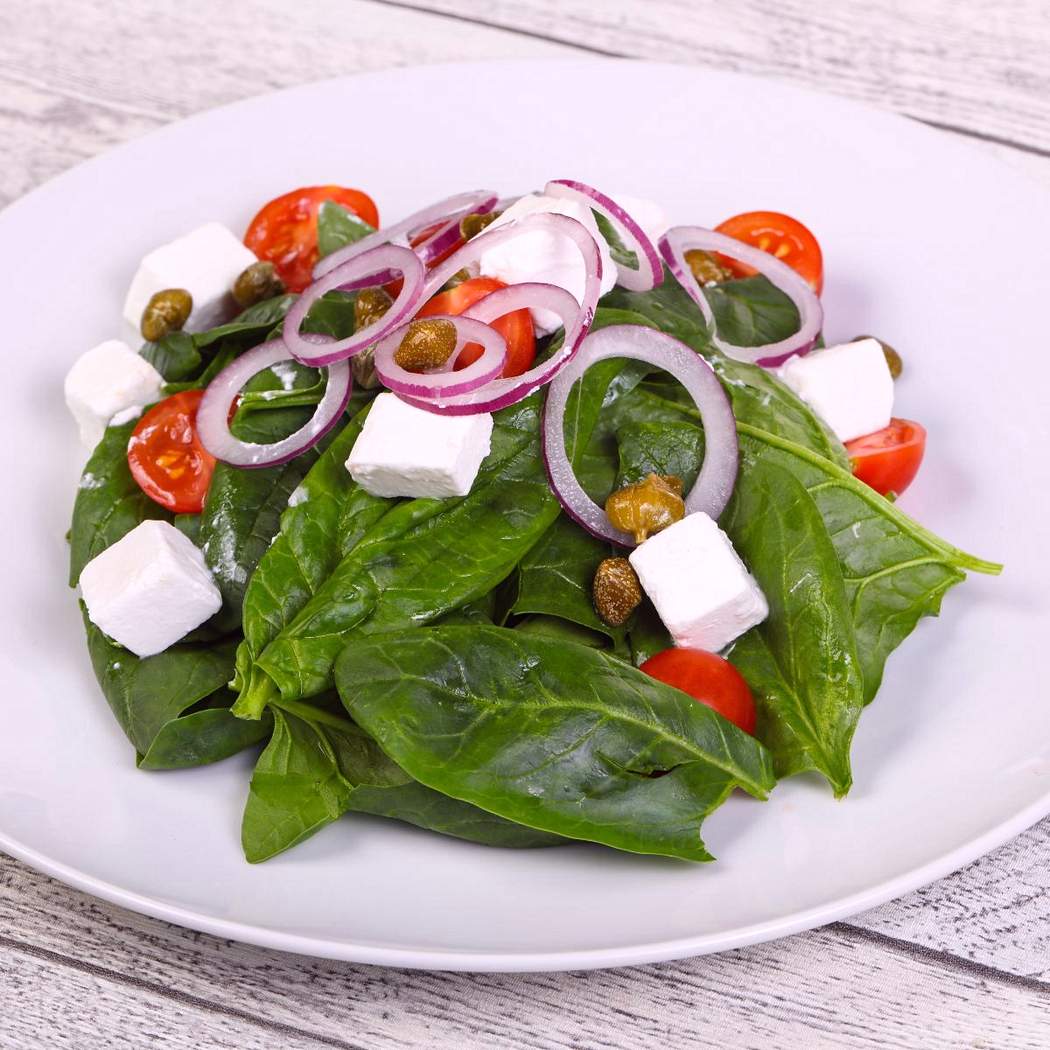 Insalata con spinaci e feta