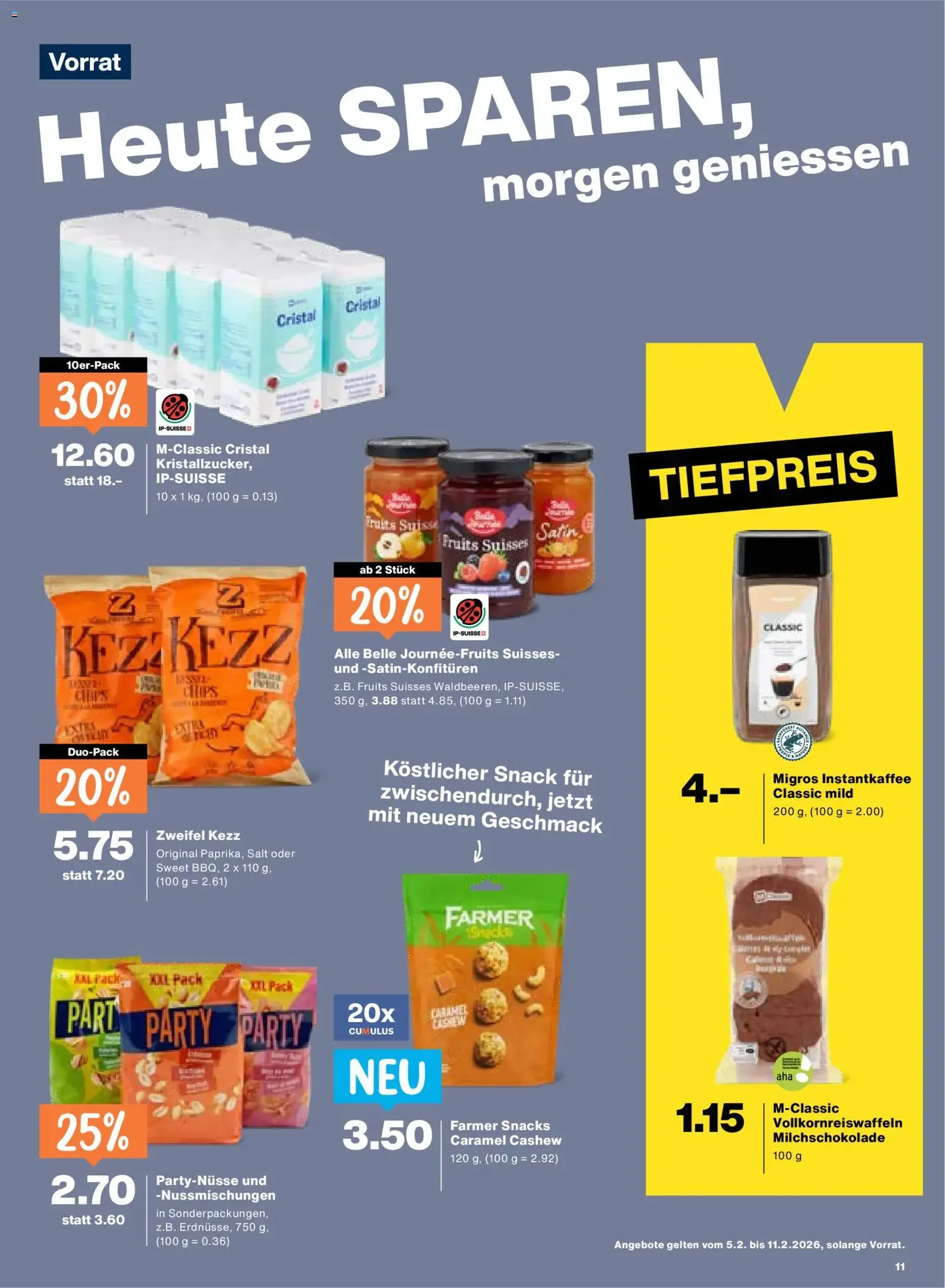 Migros Aktionen - Gültiger Prospekt ab 05.02.2026, Seite 11 von insgesamt 20