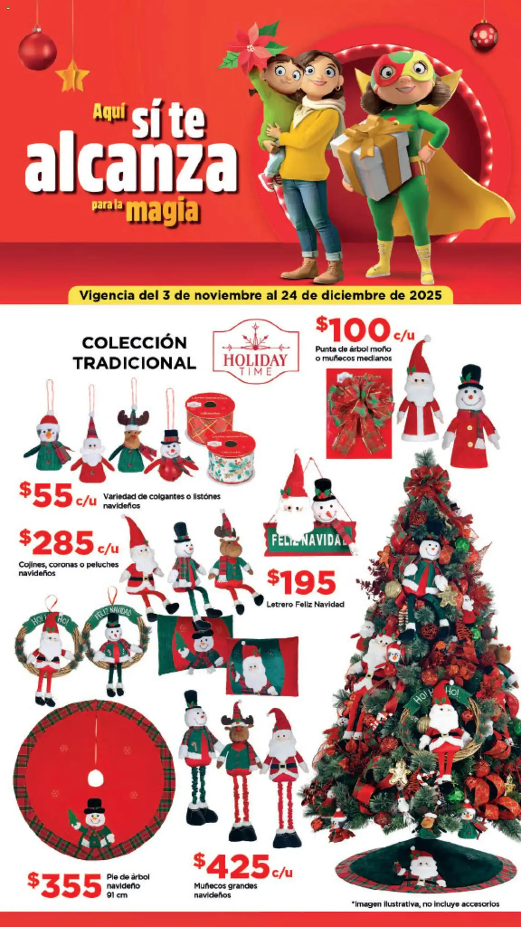Bodega Aurrerá folleto Aquí sí te alcanza para la magia de la Navidad - folleto válido desde 03/11/2025 página 1 de 13