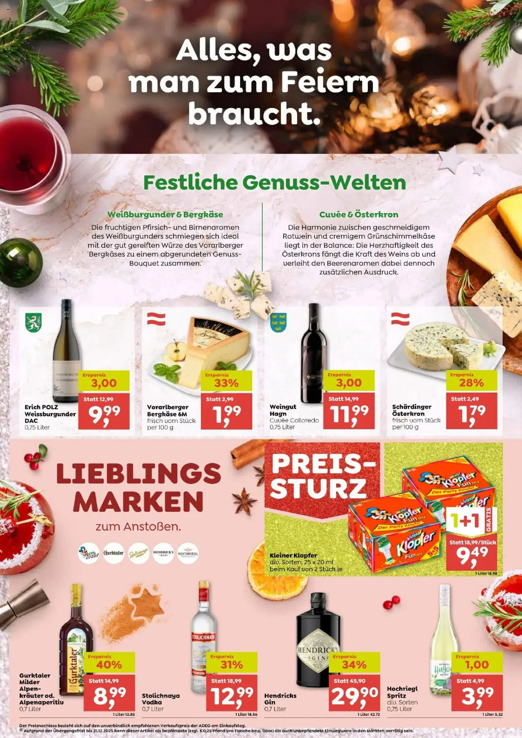 ADEG Flugblatt - Gültiger Prospekt ab 18.12.2025, Seite 8 von insgesamt 12