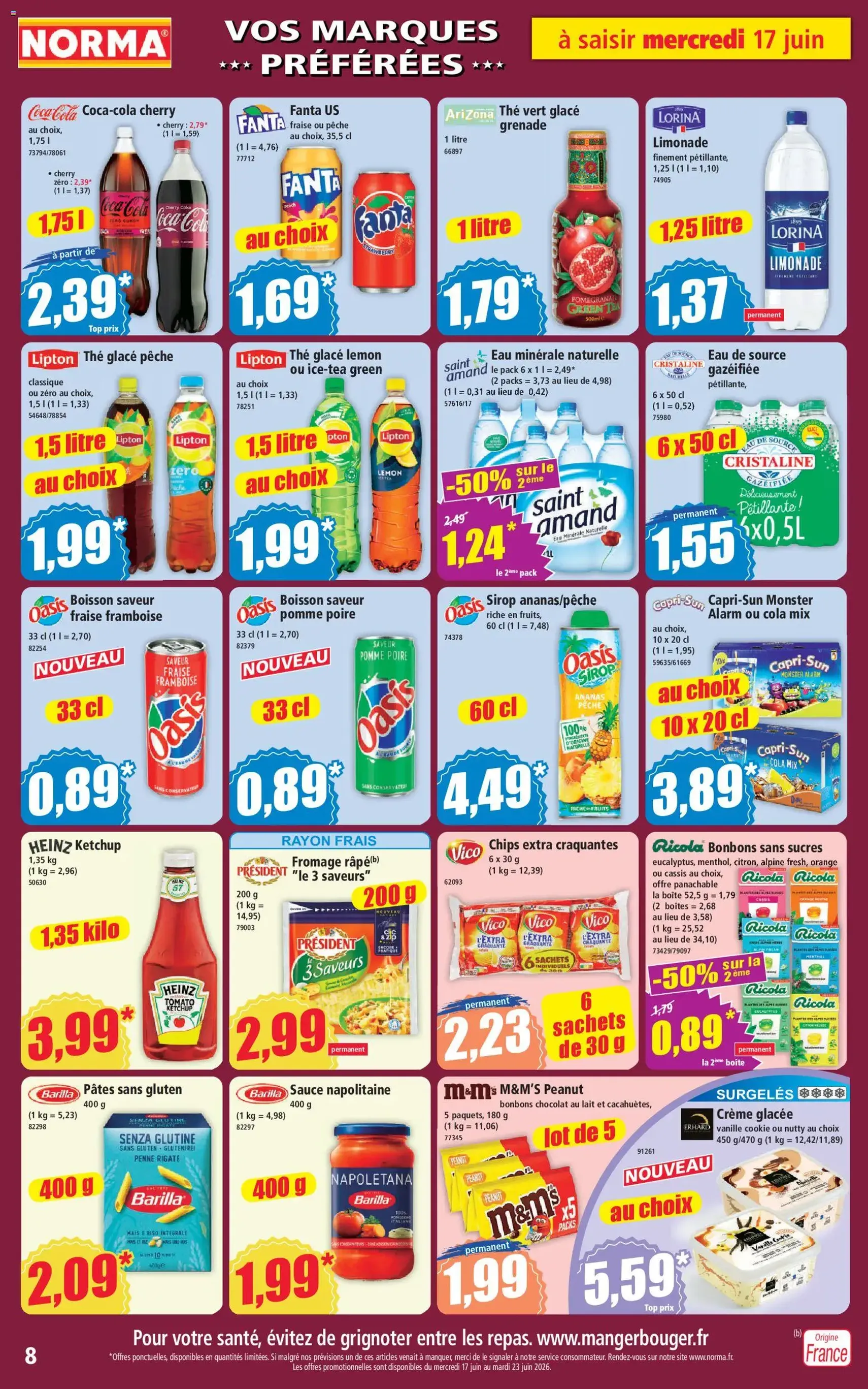 Norma catalogue - brochure valable à partir du 17/06/2026, page 8 sur 12