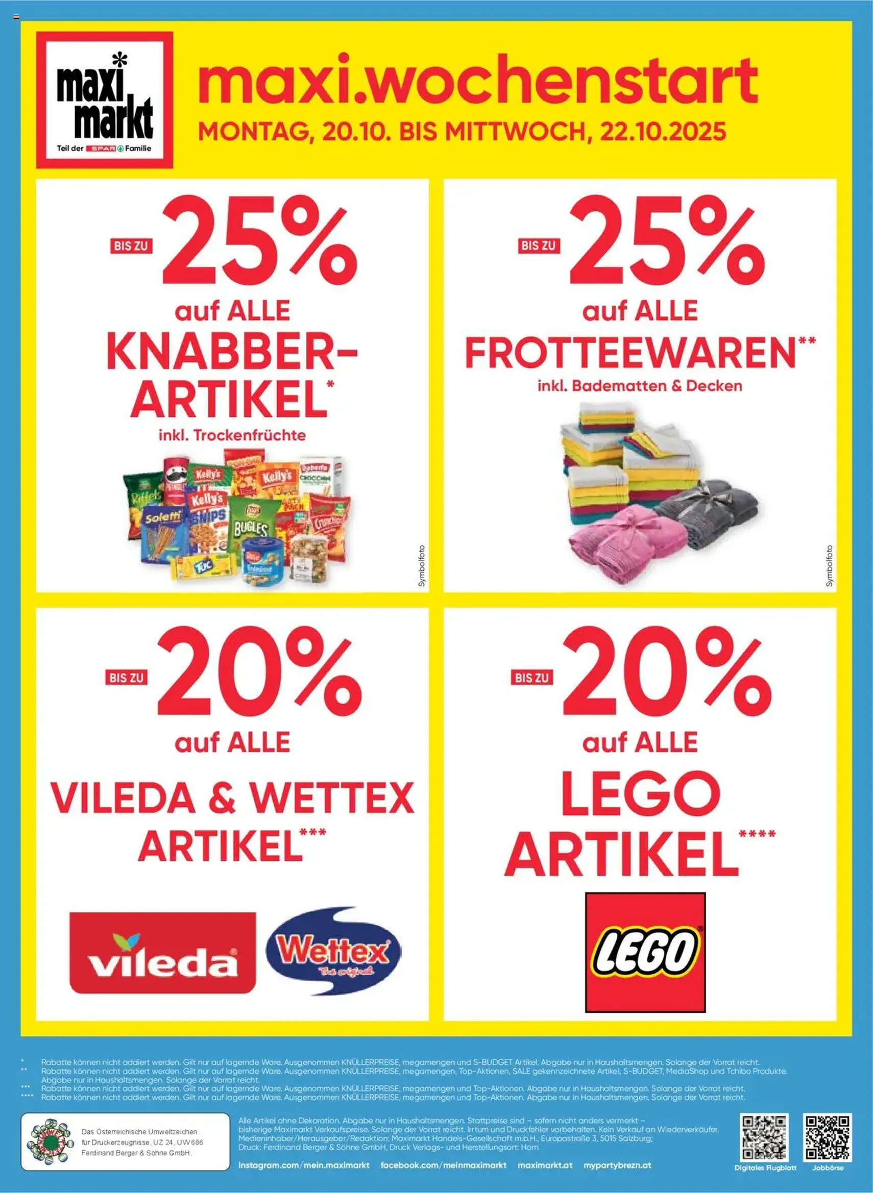 Maximarkt Flugblatt - Gültiger Prospekt ab 16.10.2025, Seite 24 von insgesamt 24 Maximarkt Flugblatt - Gültiger Prospekt ab 16.10.2025, Seite 24 von insgesamt 24