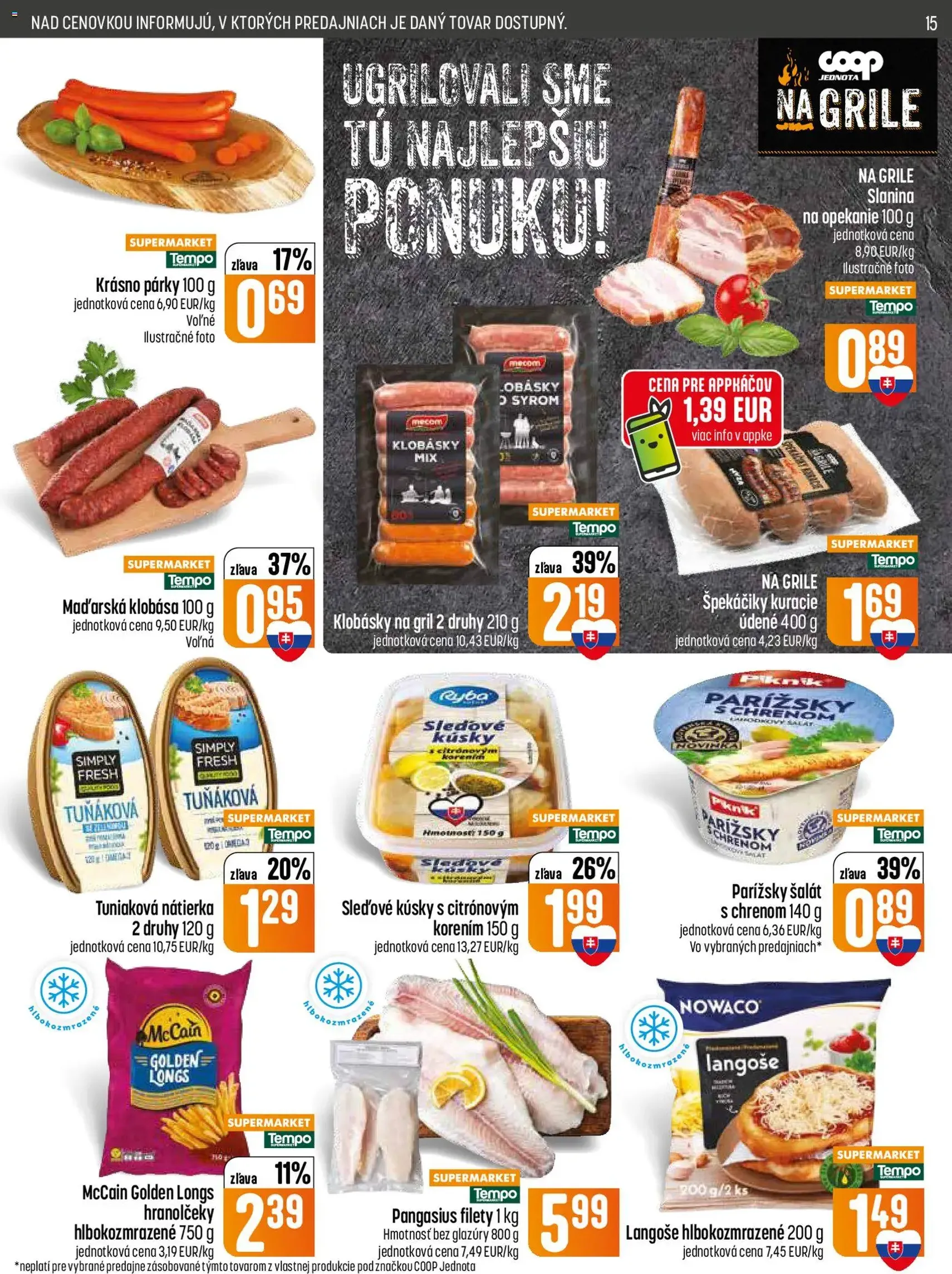 COOP Jednota leták - platný leták od 16.07.2026 strana 15 z 28