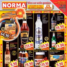 Norma leták - náhled letáku platný od 27.10.2025