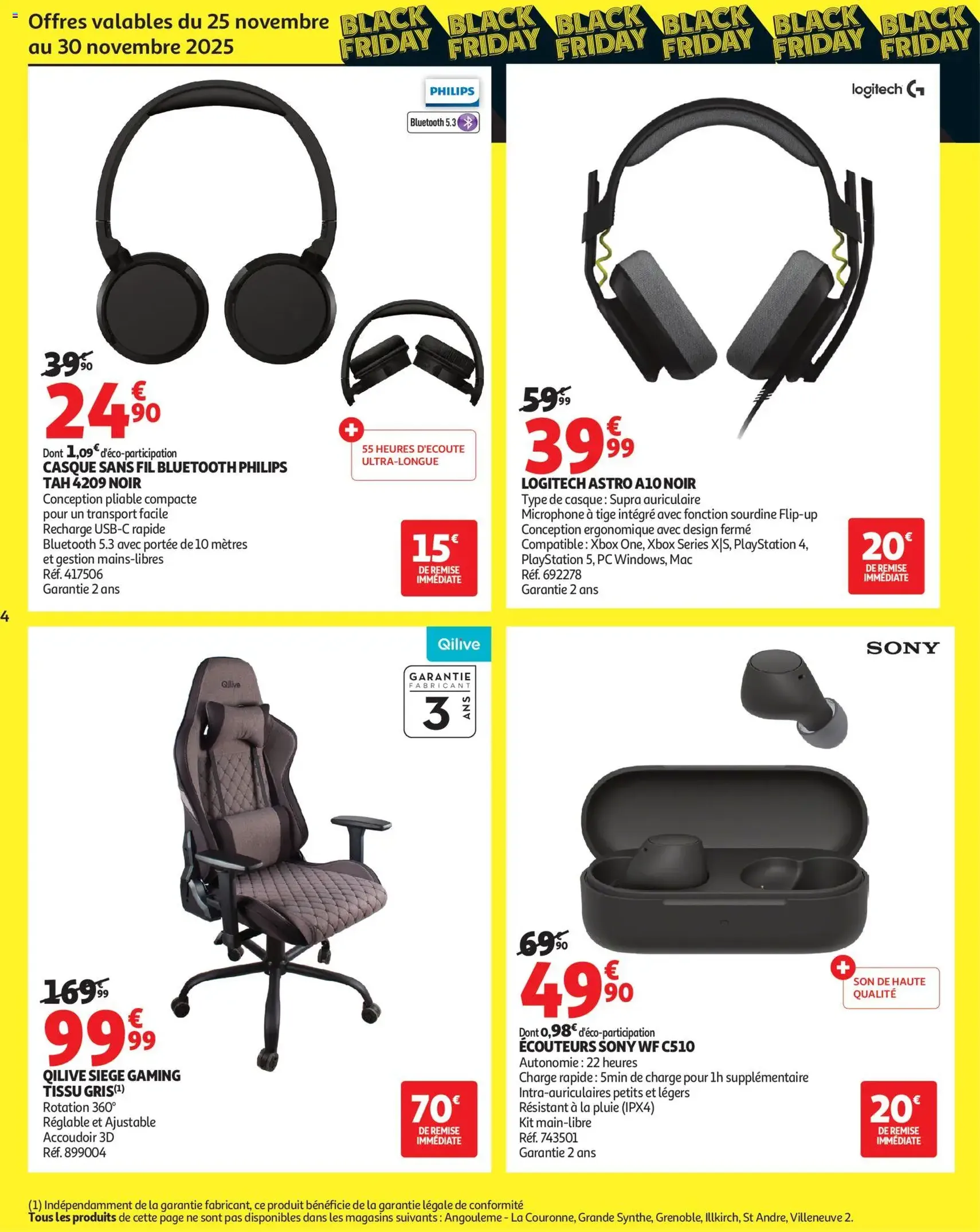 Auchan Black Friday - brochure valable à partir du 25/11/2025, page 4 sur 28