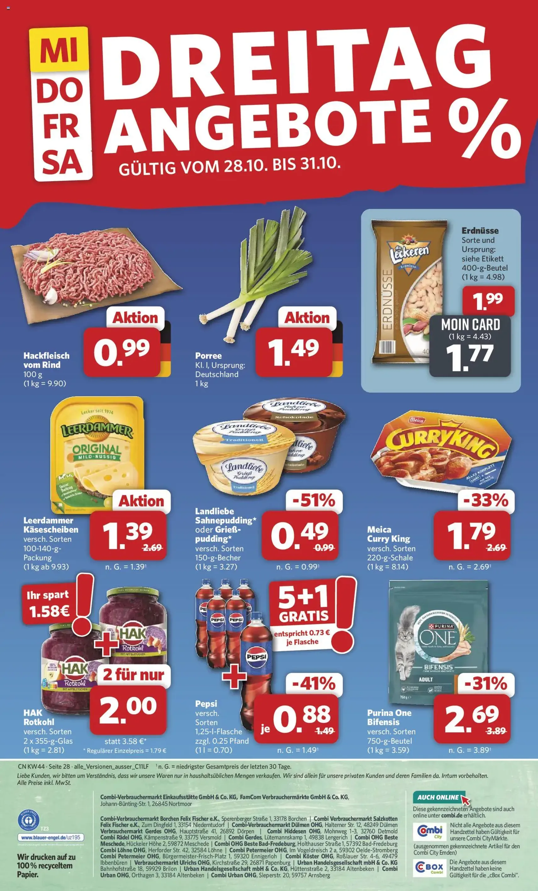 Combi Prospekt - Gültiger Prospekt ab 26.10.2026, Seite 30 von insgesamt 39