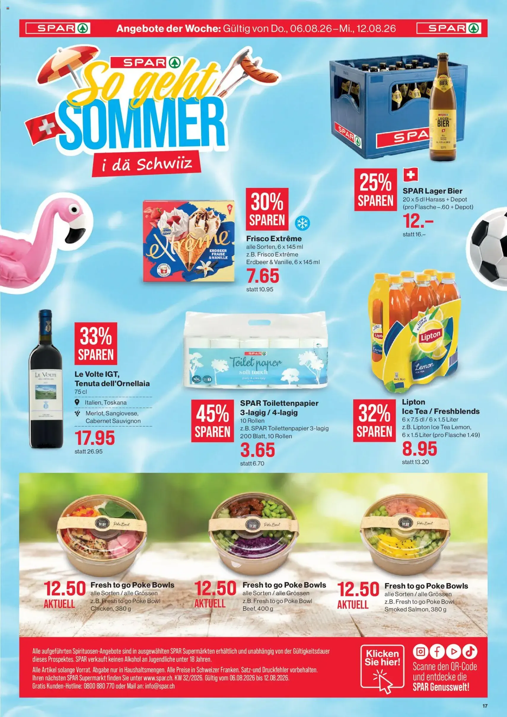 SPAR aktionen - Gültiger Prospekt ab 06.08.2026, Seite 17 von insgesamt 17
