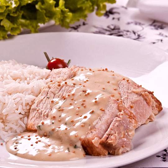 Anteprima ricetta Carne di maiale alla naturale con senape