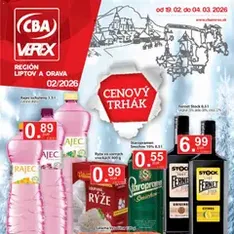 CBA Verex leták - náhľad letáku platný od 19.02.2026