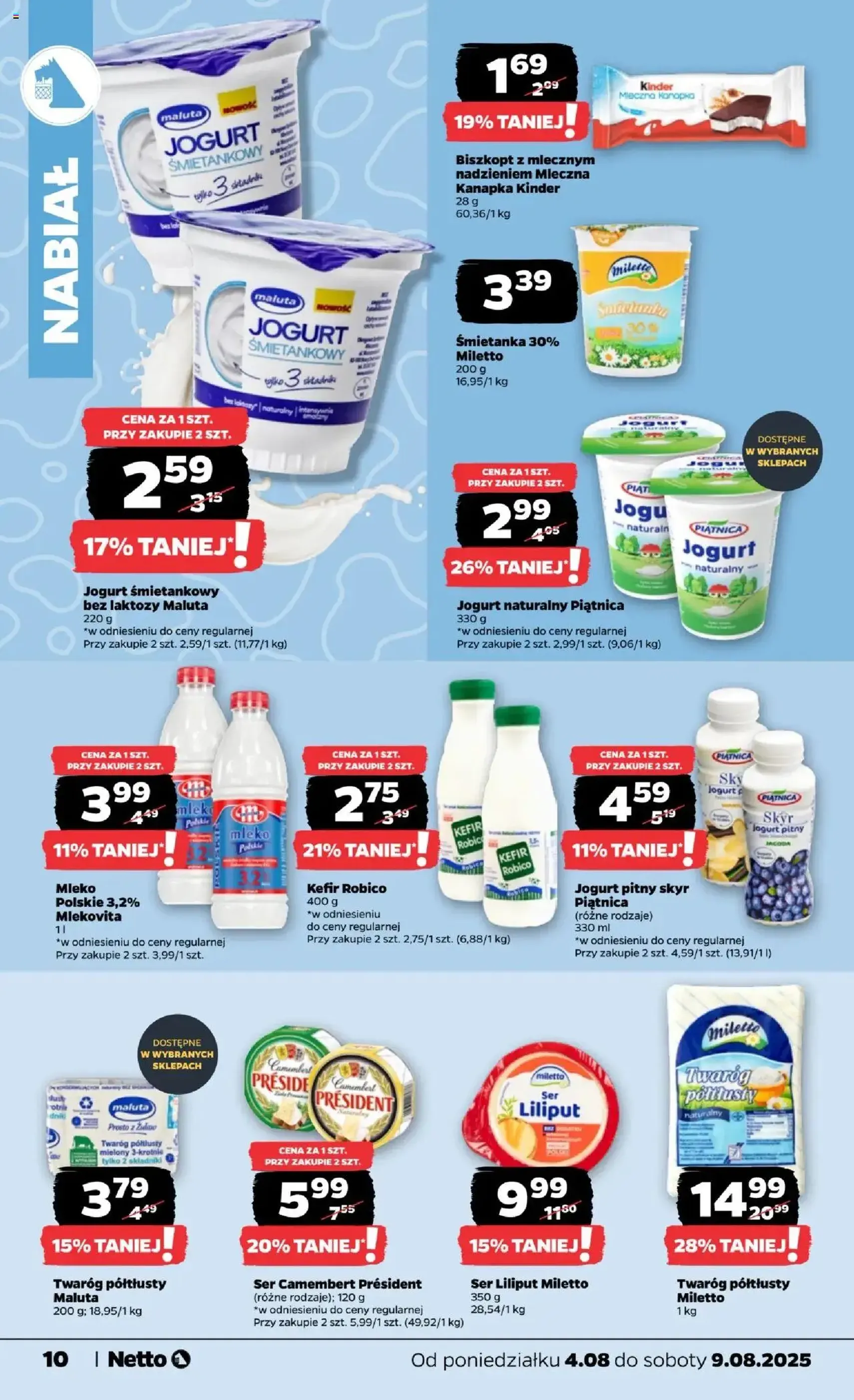 Netto gazetka - Spożywcza - ważny gazetka od 04.08.2025 strona 10 z 28 Netto gazetka - Spożywcza - ważny gazetka od 04.08.2025 strona 10 z 28