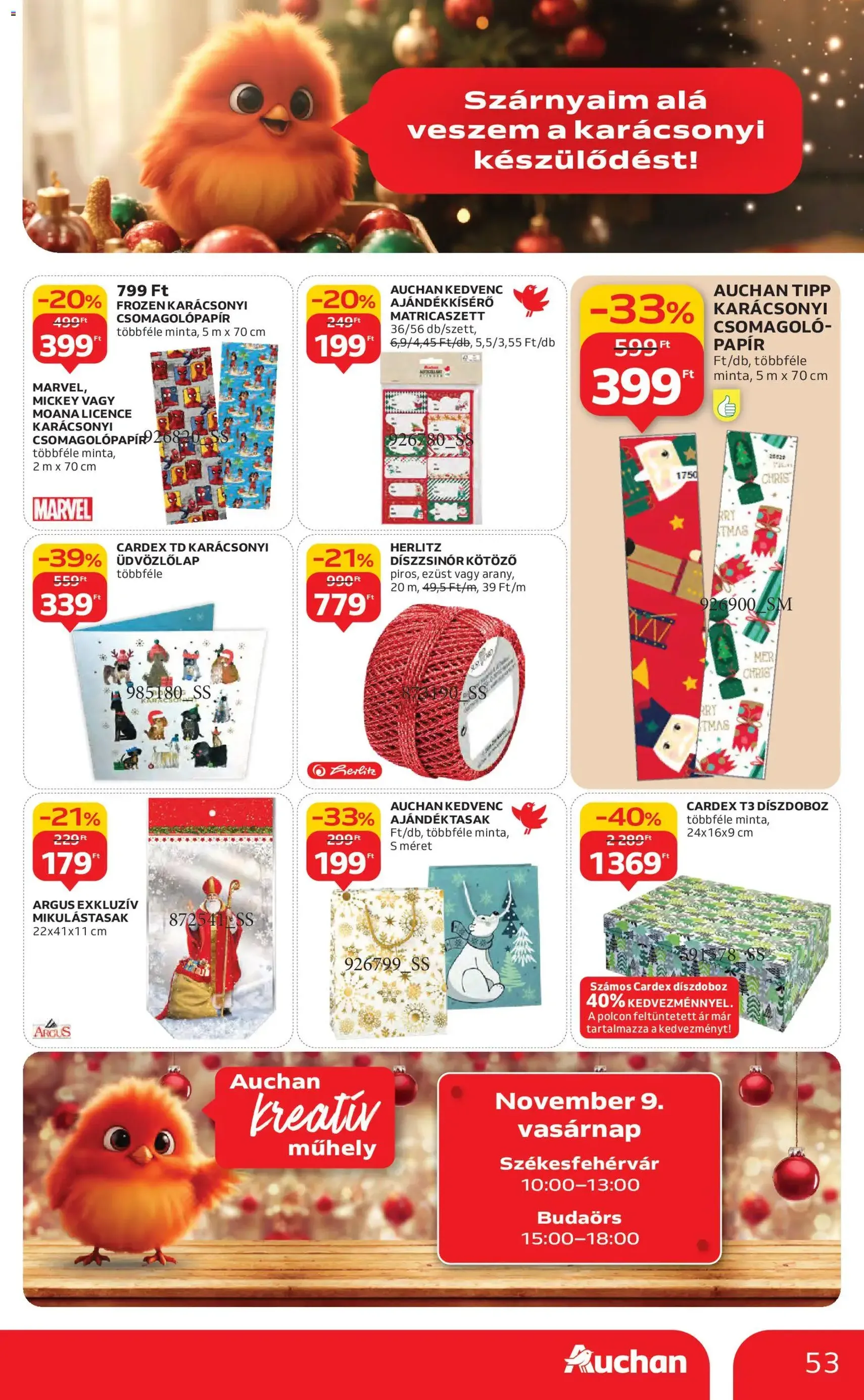 Auchan Akciós újság - 2025.11.06. érvényes szórólap 53 oldal 58 oldalból