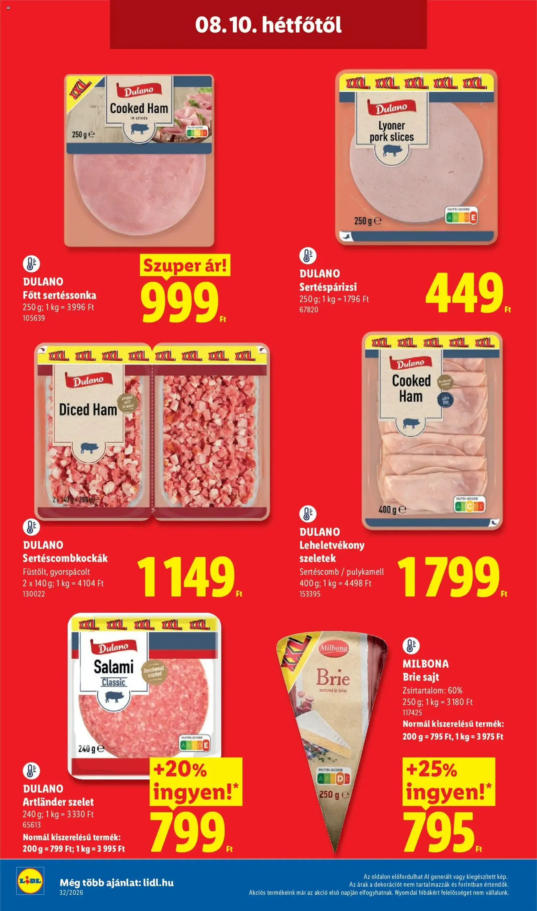 Lidl akciós újság - 2026.08.06. érvényes szórólap 70 oldal 80 oldalból