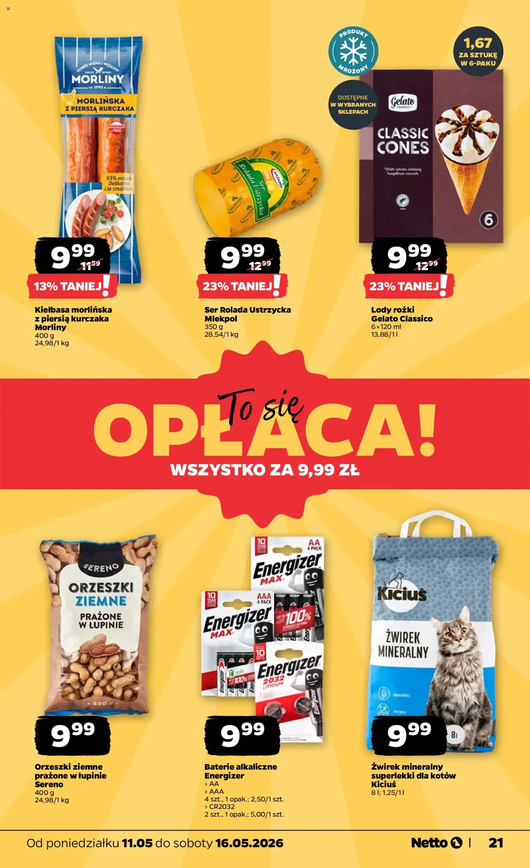 Netto gazetka od poniedziałku spożywcza - ważny gazetka od 11.05.2026 strona 21 z 36