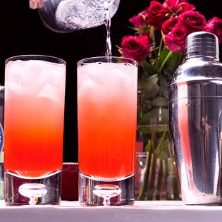 Recipe preview Pink Gin Fizz