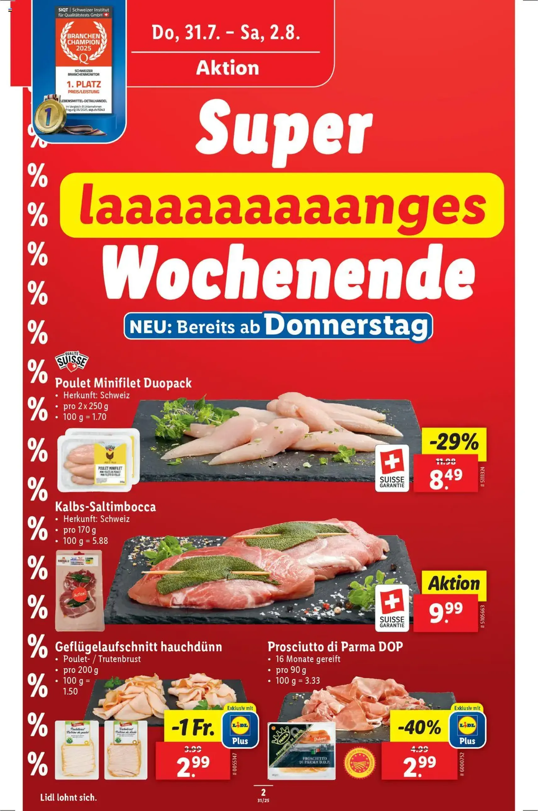 Lidl Aktionen - Gültiger Prospekt ab 31.07.2025, Seite 2 von insgesamt 34