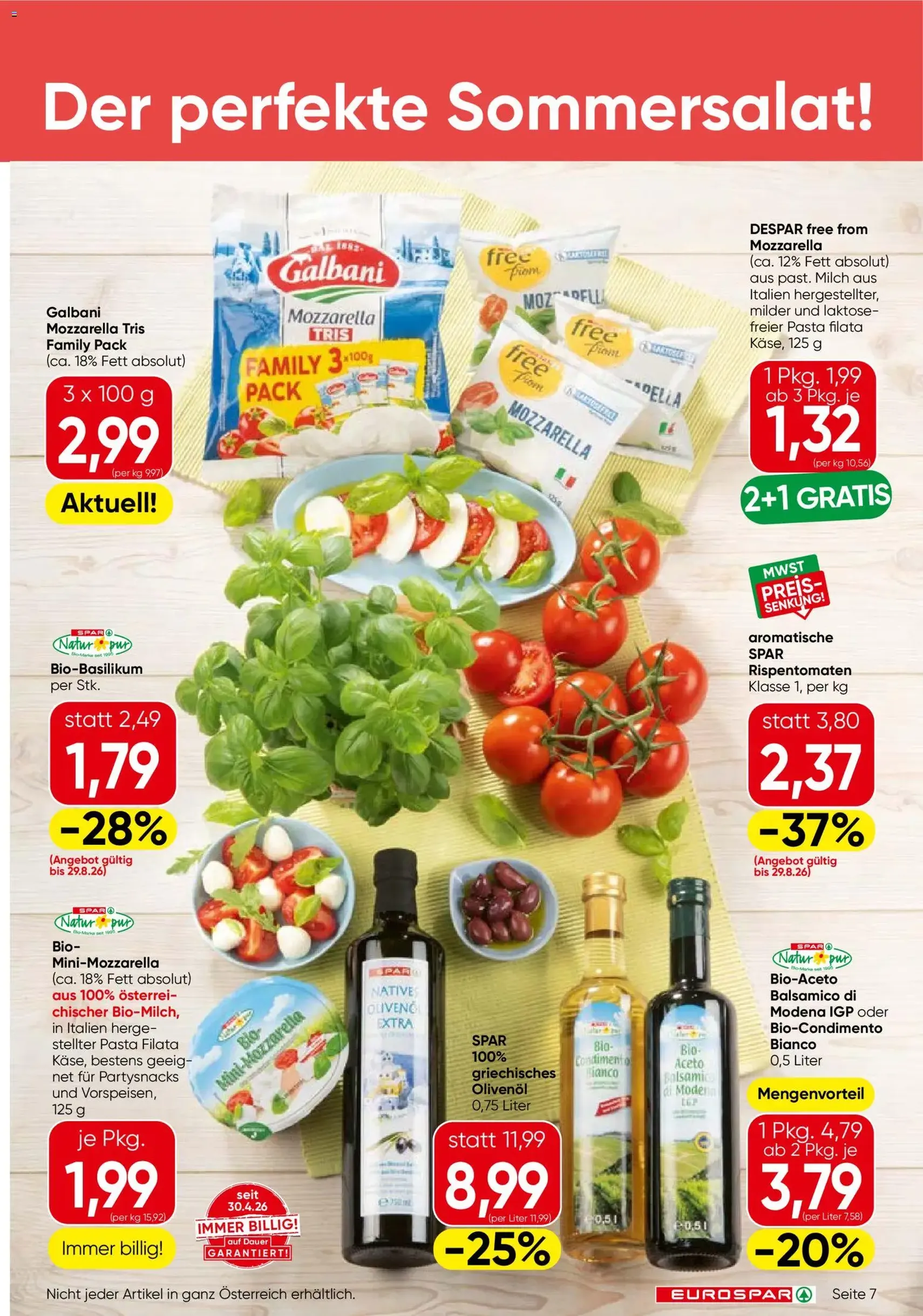 Eurospar Flugblatt - Gültiger Prospekt ab 27.08.2026, Seite 7 von insgesamt 16