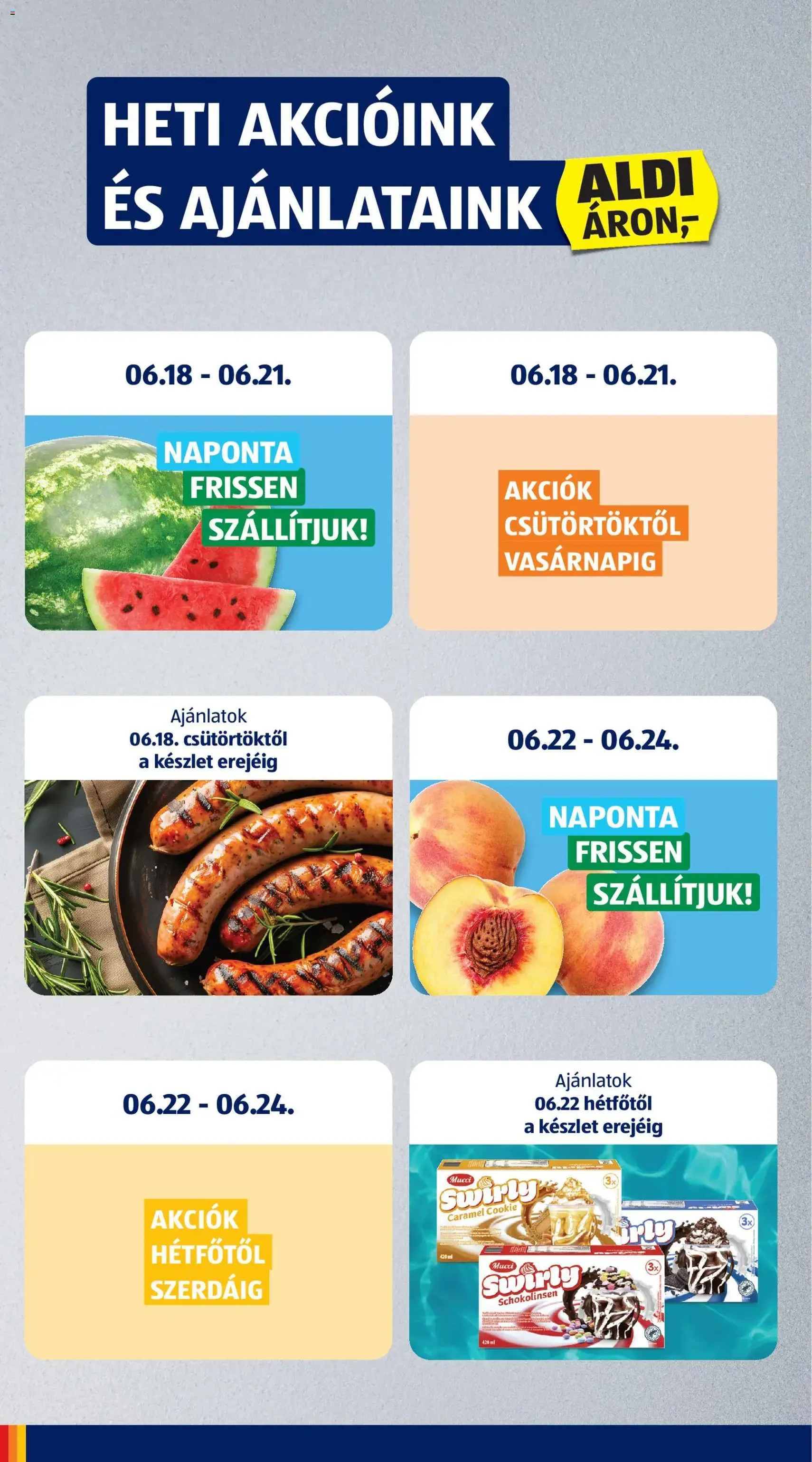 Aldi akciós újság - 2026.06.18. érvényes szórólap 6 oldal 37 oldalból