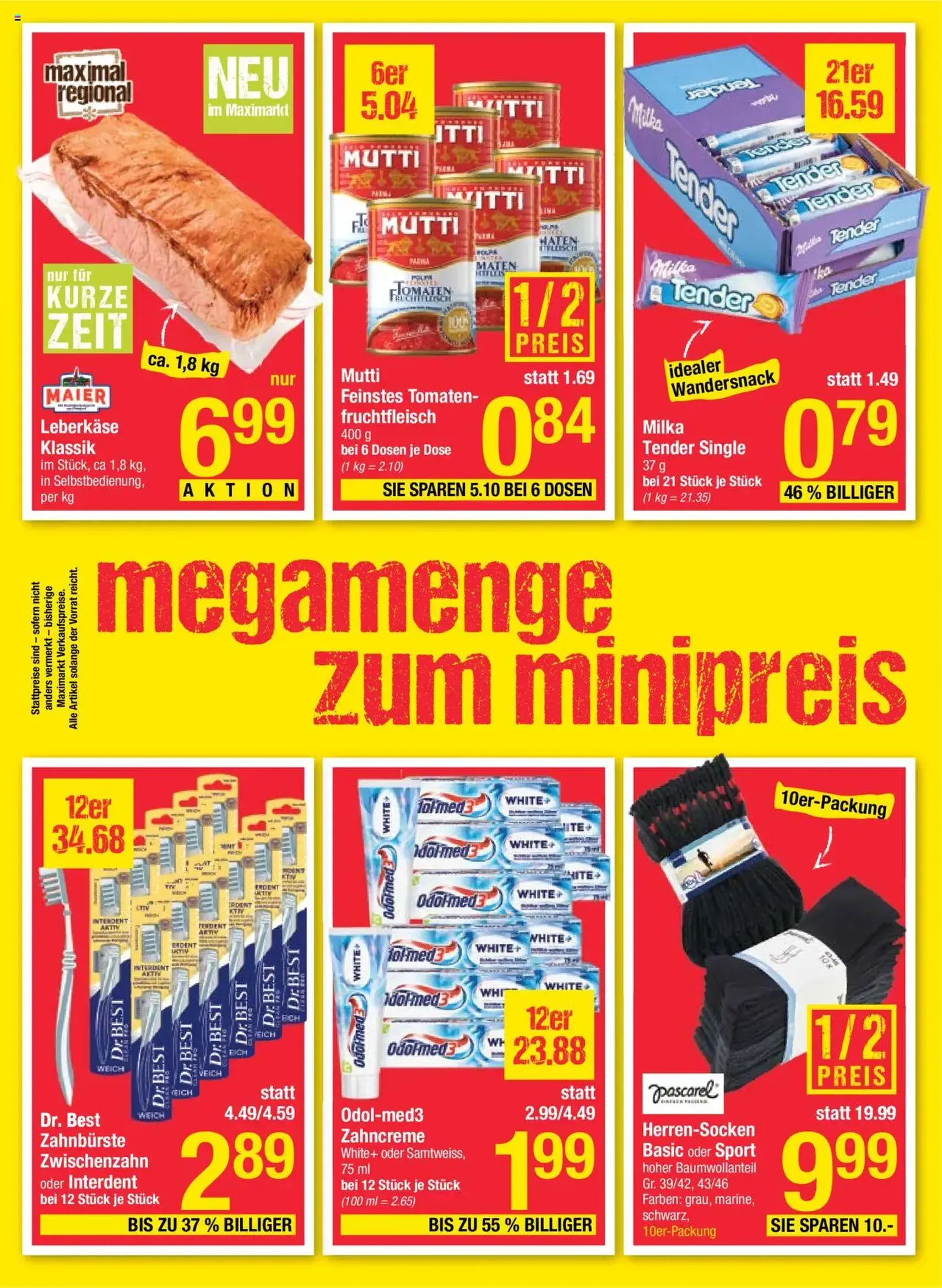 Maximarkt Flugblatt - Gültiger Prospekt ab 18.08.2025, Seite 14 von insgesamt 20 Maximarkt Flugblatt - Gültiger Prospekt ab 18.08.2025, Seite 14 von insgesamt 20