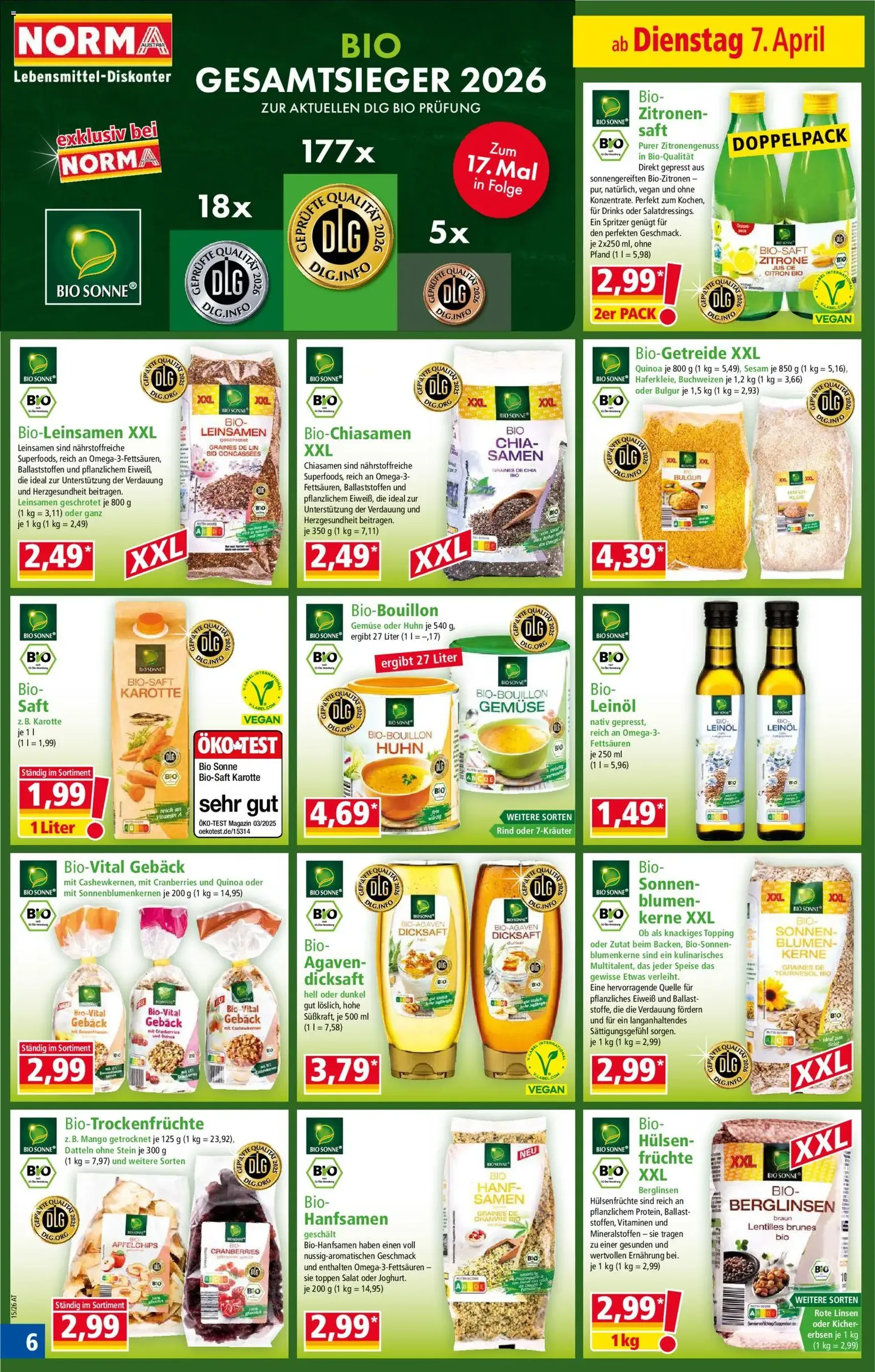 Norma Flugblatt - Gültiger Prospekt ab 07.04.2026, Seite 6 von insgesamt 20