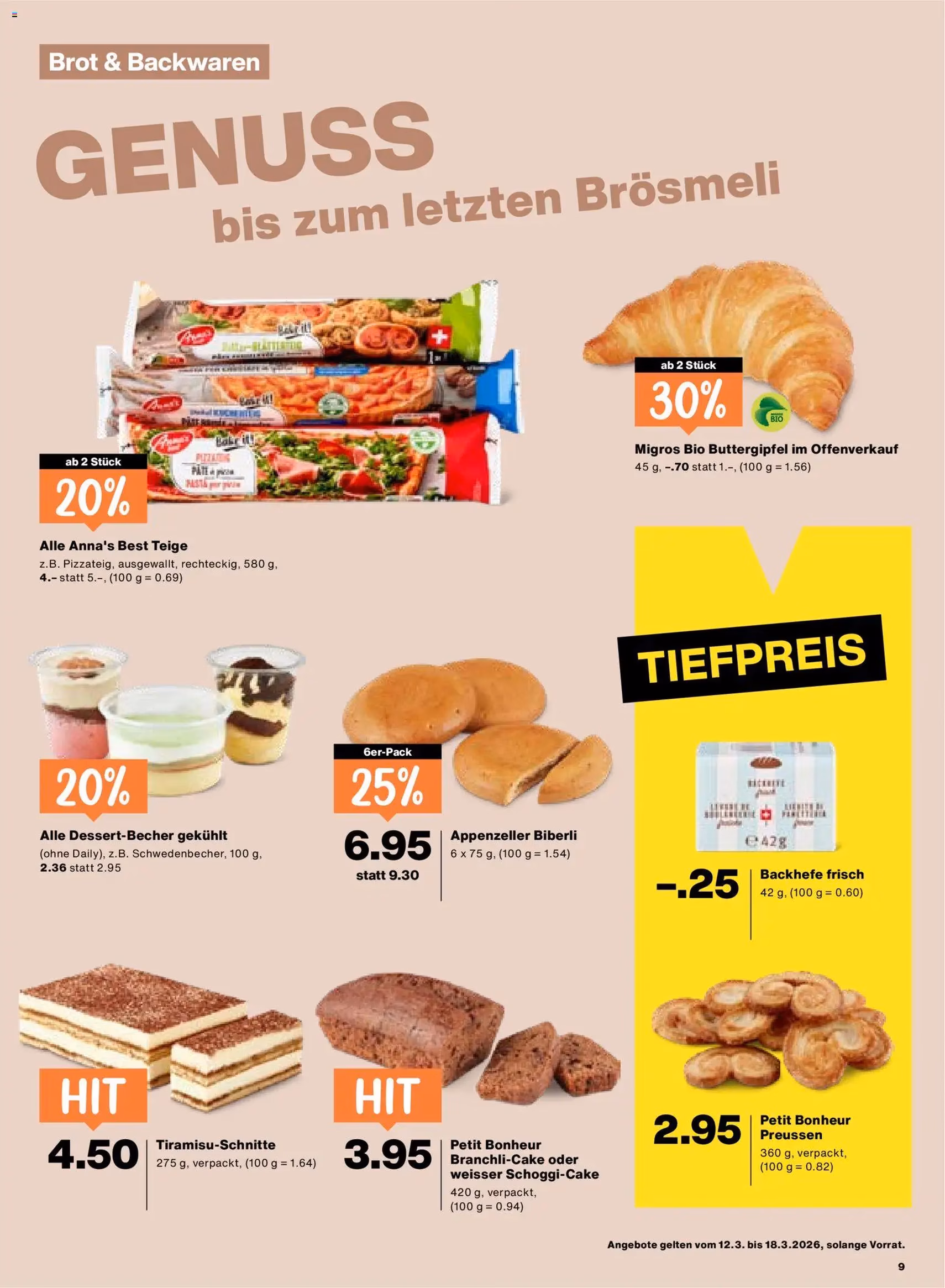Migros aktionen - Gültiger Prospekt ab 12.03.2026, Seite 9 von insgesamt 20