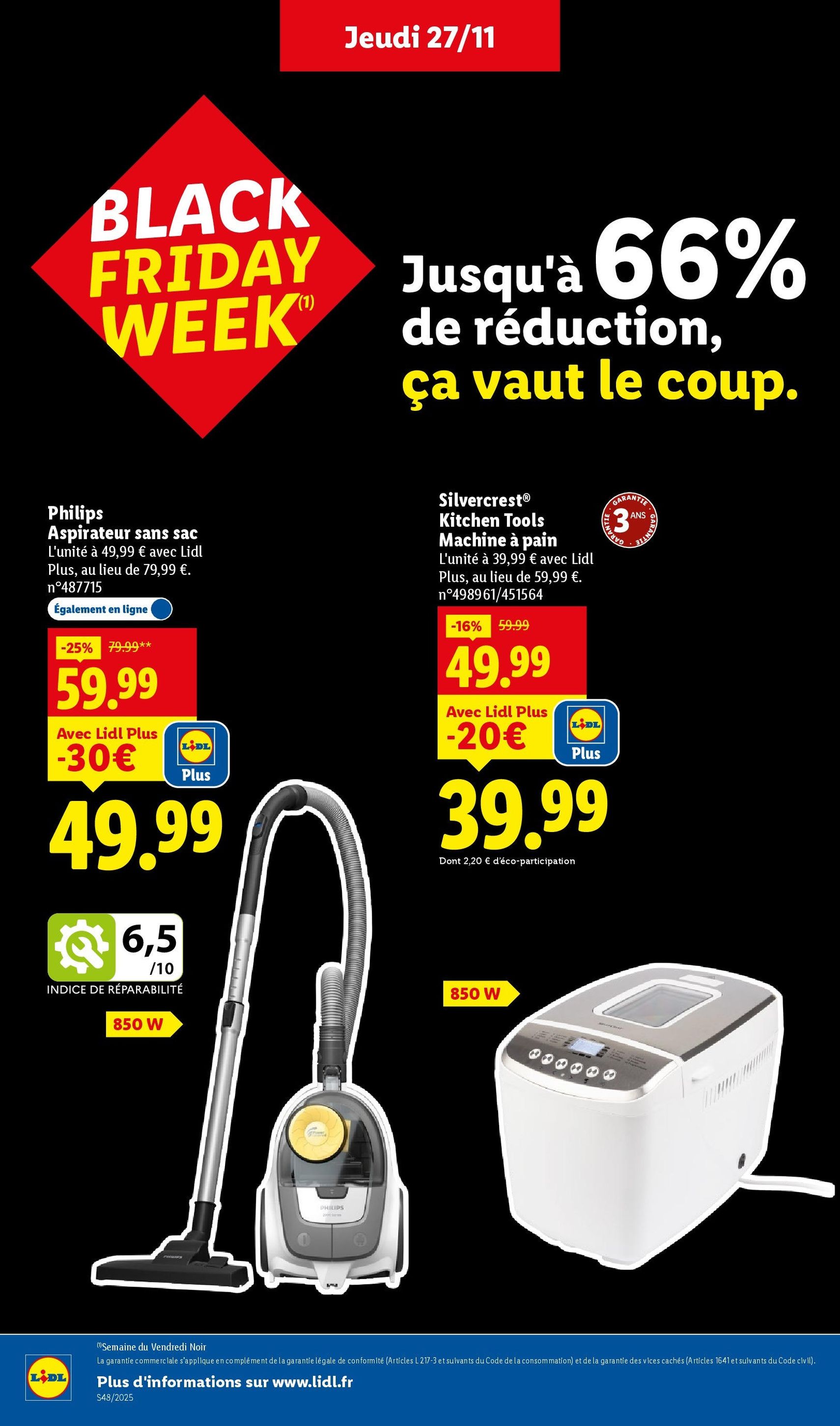 LIDL Black Friday - brochure valable à partir du 27/11/2025, page 44 sur 100