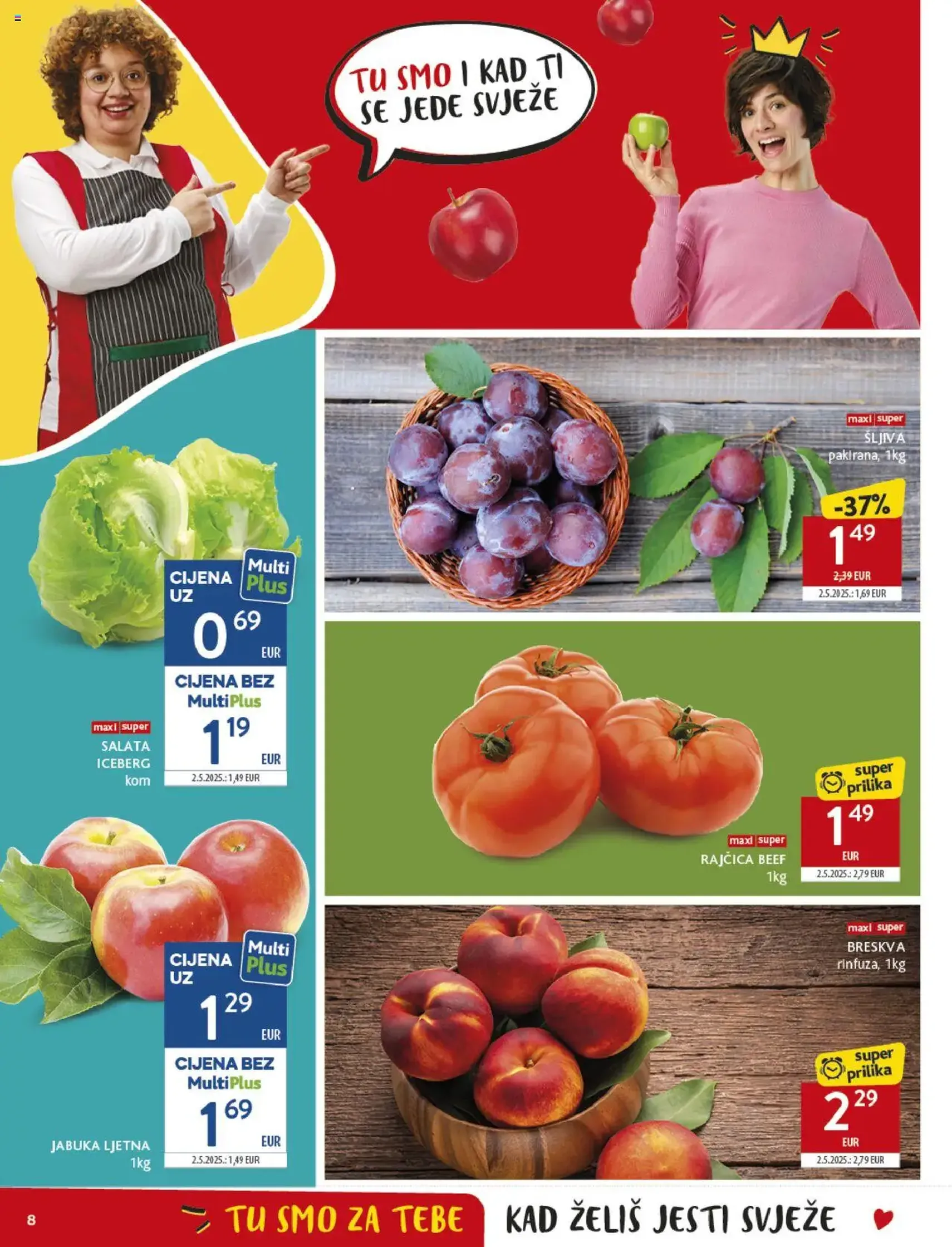 Konzum HR Akciós újság - 2025.07.30. érvényes szórólap 8 oldal 40 oldalból Konzum HR Akciós újság - 2025.07.30. érvényes szórólap 8 oldal 40 oldalból