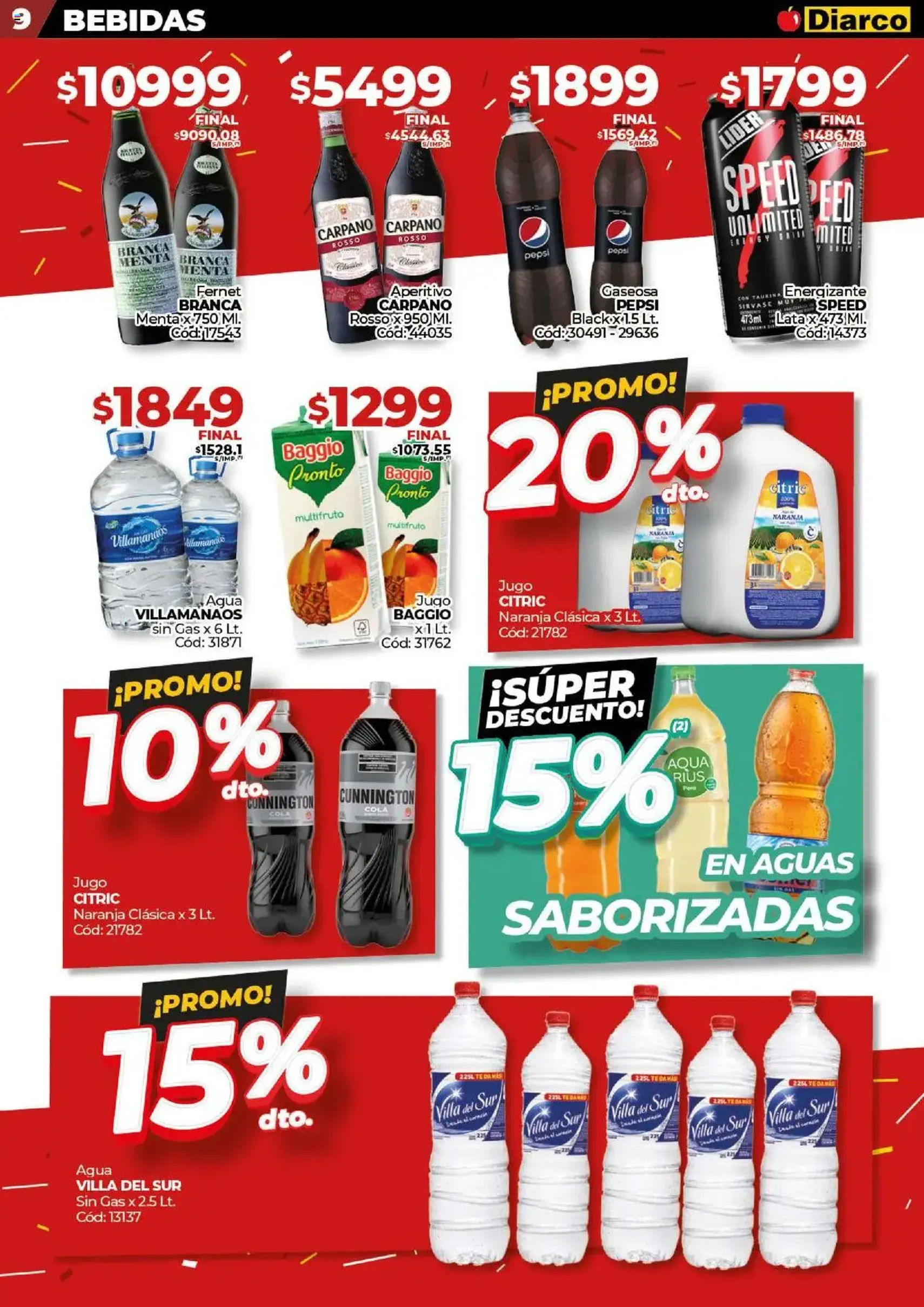 Diarco ofertas - folleto válido desde 11/08/2025 página 9 de 23 Diarco ofertas - folleto válido desde 11/08/2025 página 9 de 23