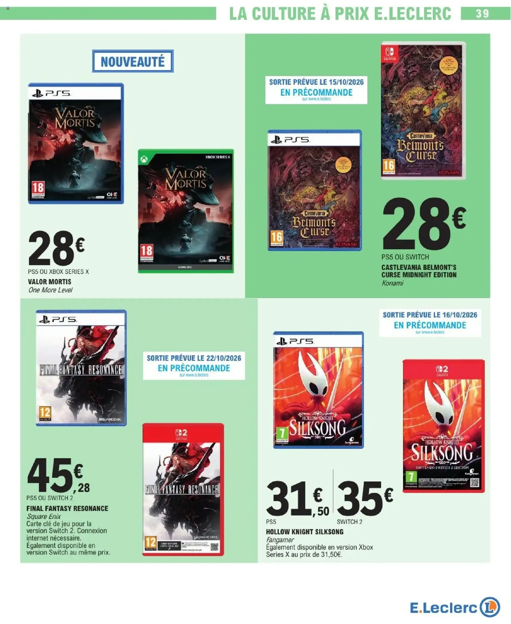 E.Leclerc catalogue - brochure valable à partir du 13/10/2026, page 39 sur 48