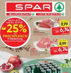 Spar Flugblatt - Prospekt Vorschau gültig ab 20.11.2025
