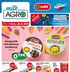 Milk Agro leták - náhľad letáku platný od 13.08.2025