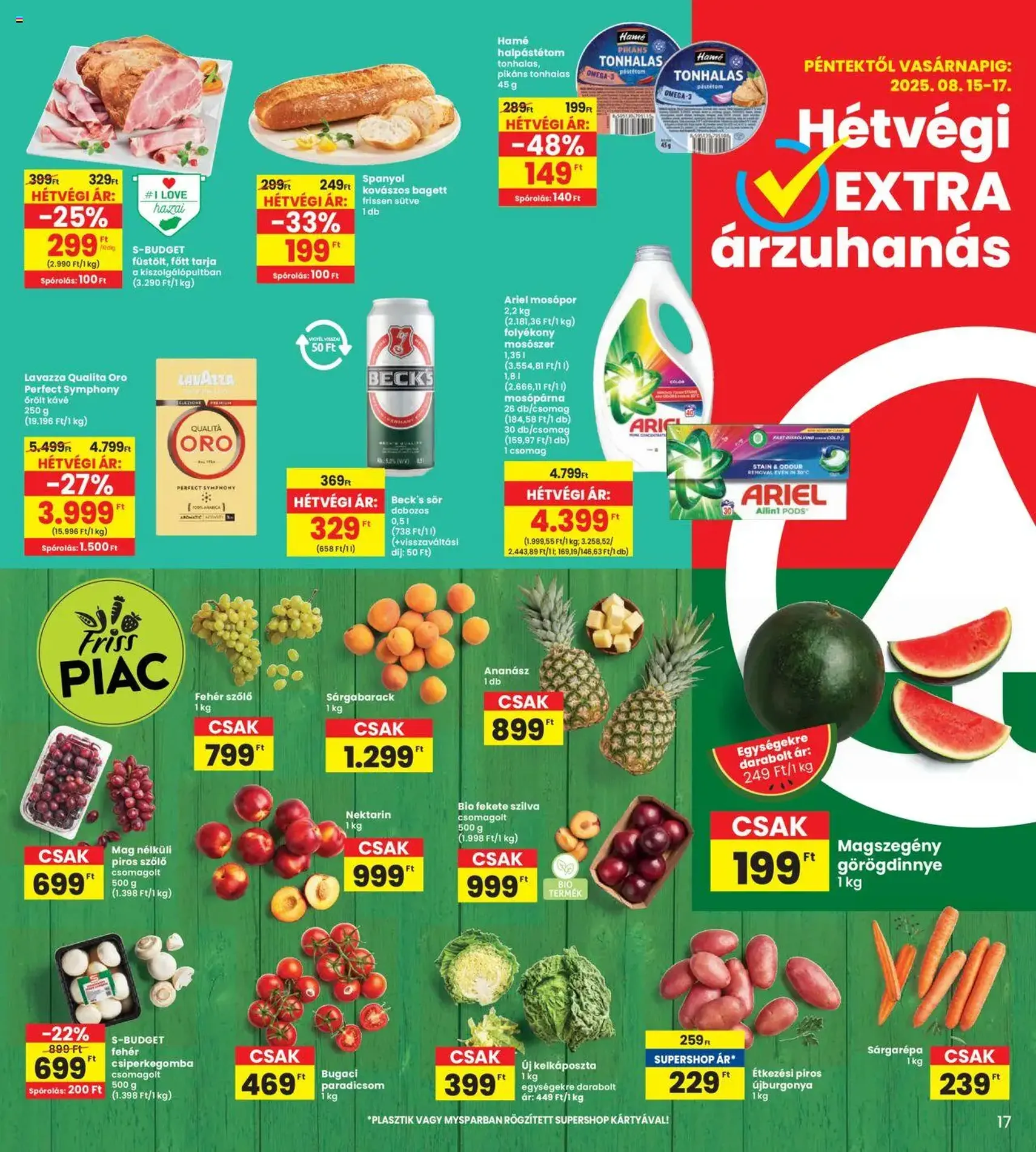 Interspar Akciós újság - 2025.08.14. érvényes szórólap 17 oldal 17 oldalból Interspar Akciós újság - 2025.08.14. érvényes szórólap 17 oldal 17 oldalból