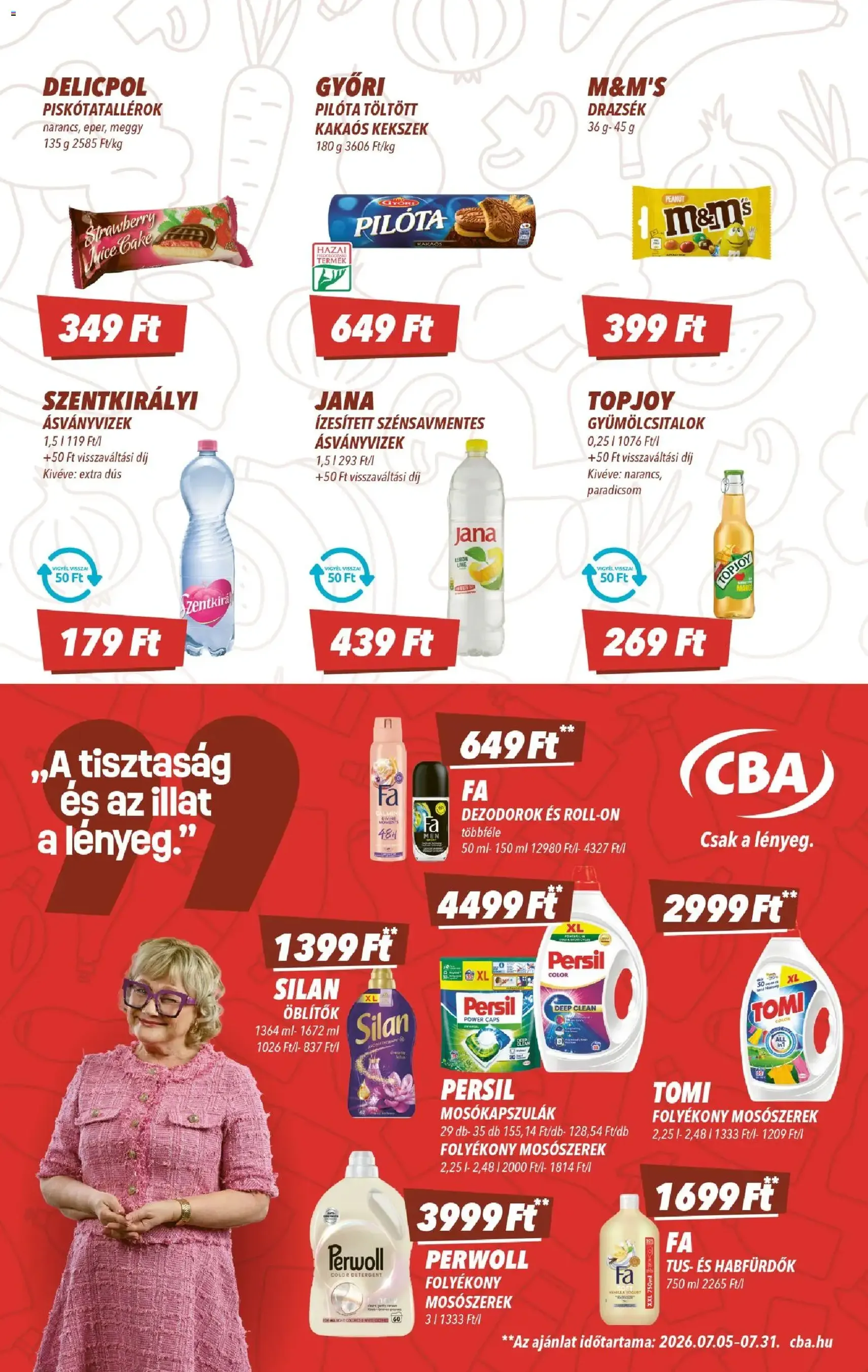 CBA akciós újság - 2026.07.09. érvényes szórólap 6 oldal 8 oldalból