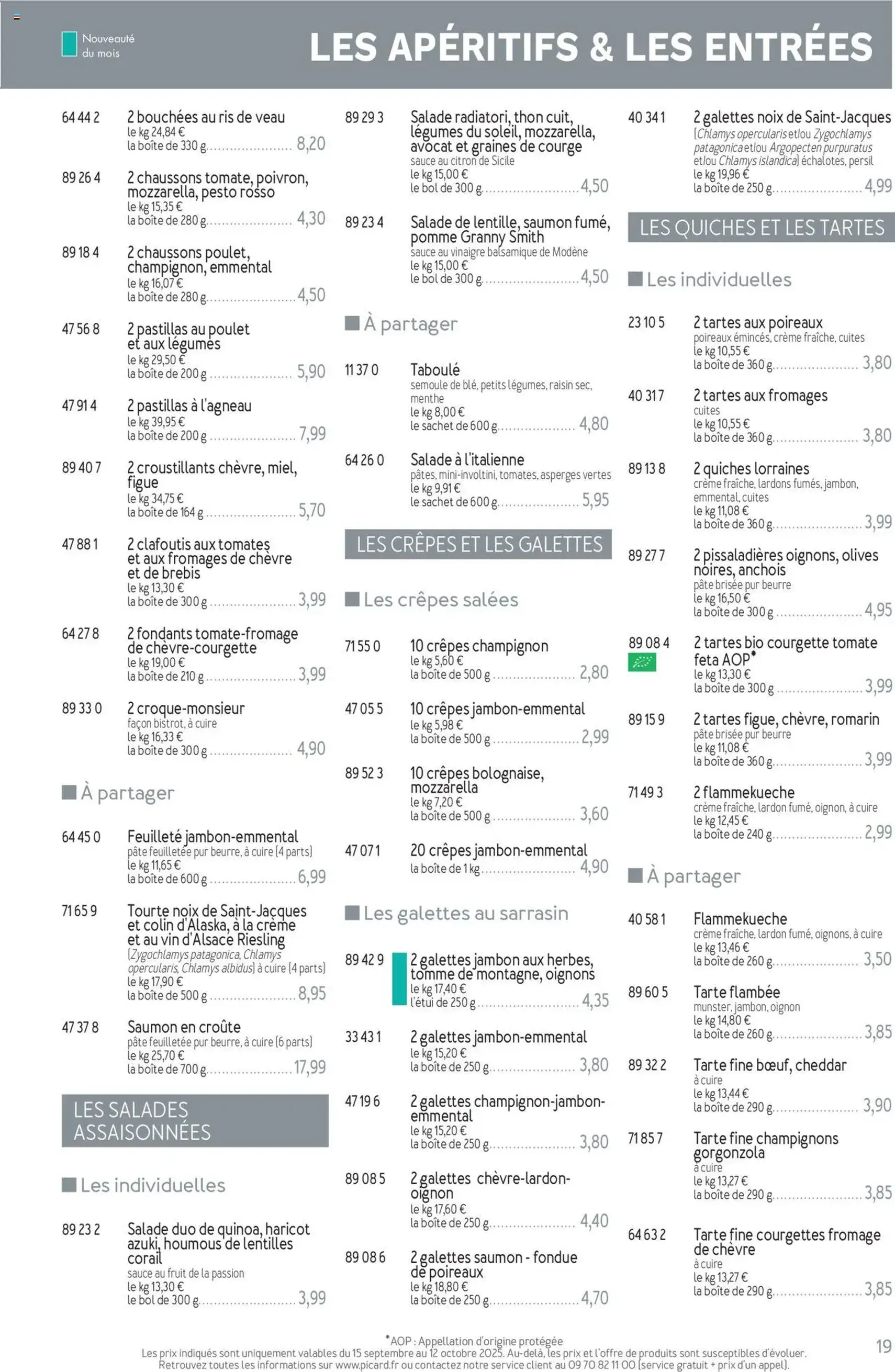 Picard catalogue - brochure valable à partir du 15/09/2025, page 19 sur 36 Picard catalogue - brochure valable à partir du 15/09/2025, page 19 sur 36