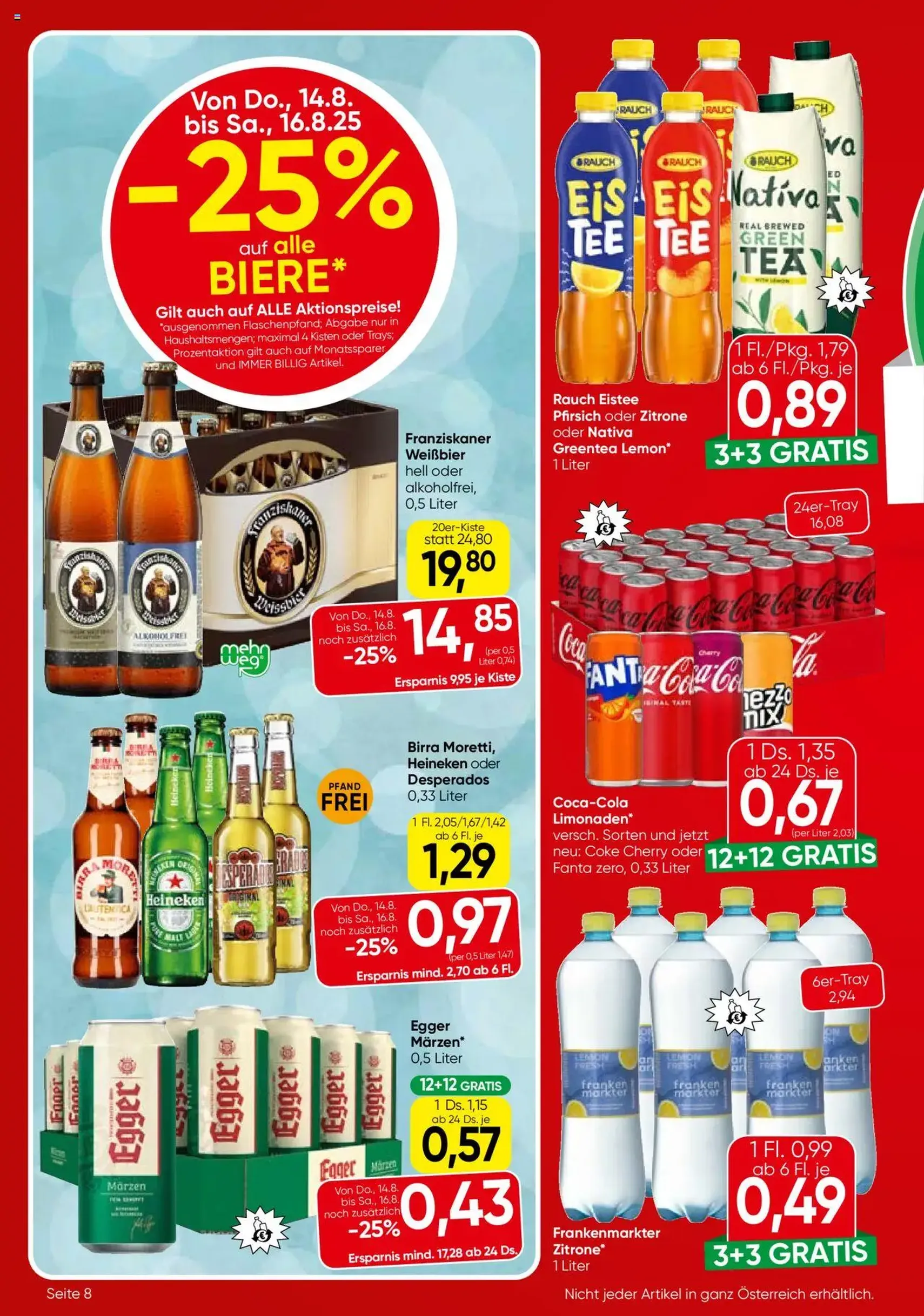 Eurospar Flugblatt - Gültiger Prospekt ab 14.08.2025, Seite 8 von insgesamt 16