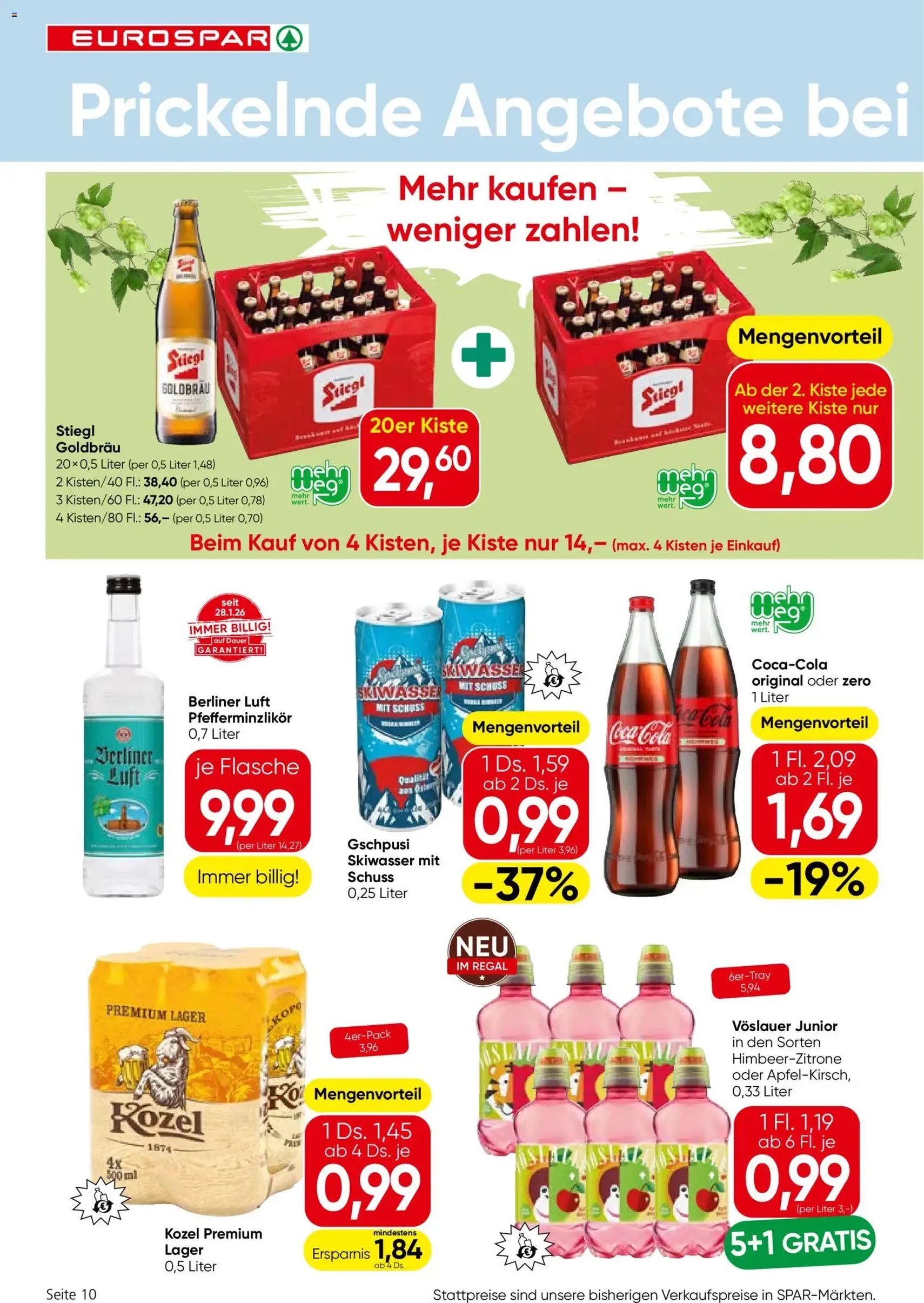 Eurospar Flugblatt - Gültiger Prospekt ab 16.07.2026, Seite 10 von insgesamt 16